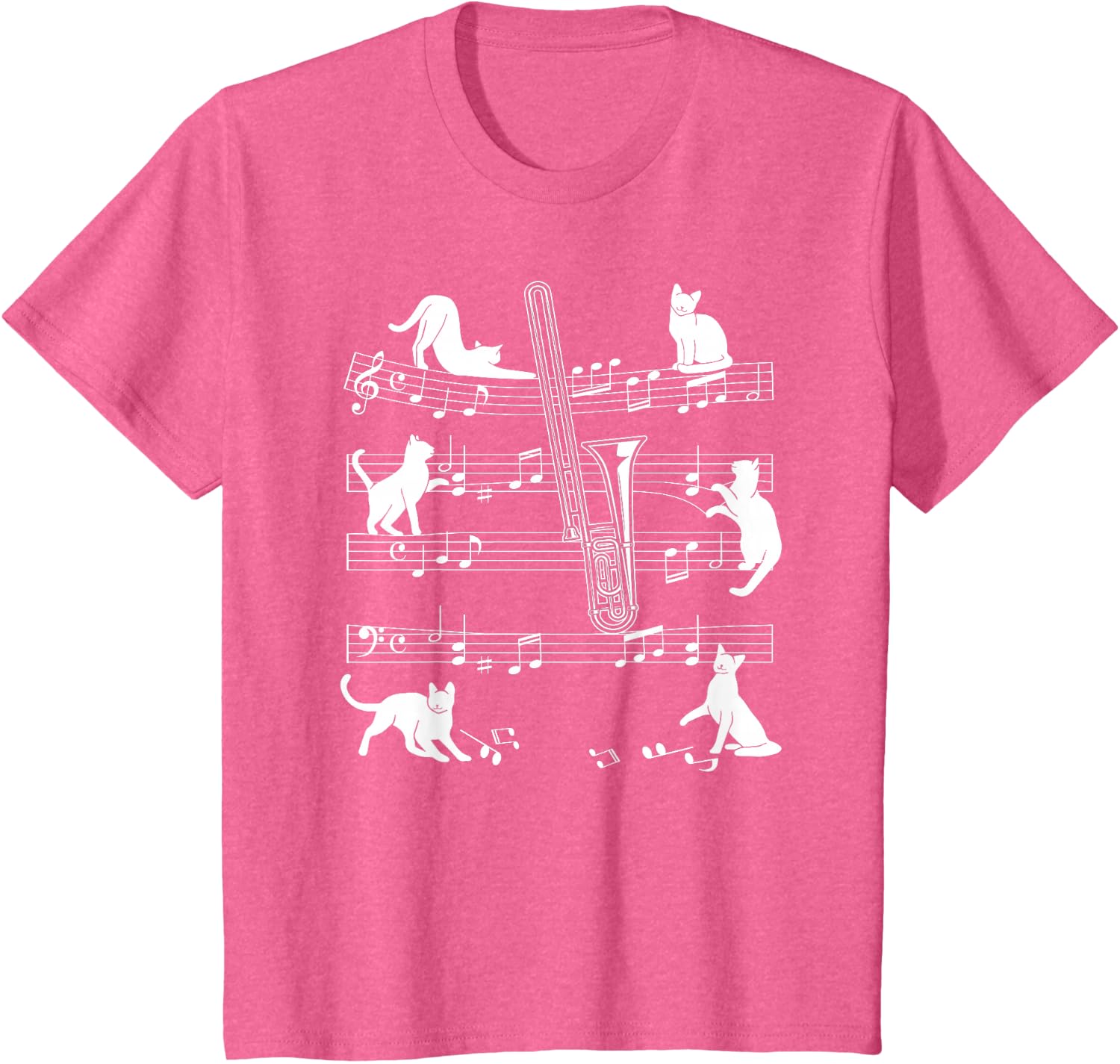 Trombonist Cats for Cat Loving Trombone Players T-Shirt