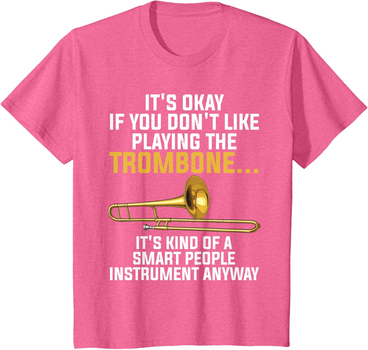 Funny Trombone Art for Men Women Kids Jazz Trombone Player T-Shirt
