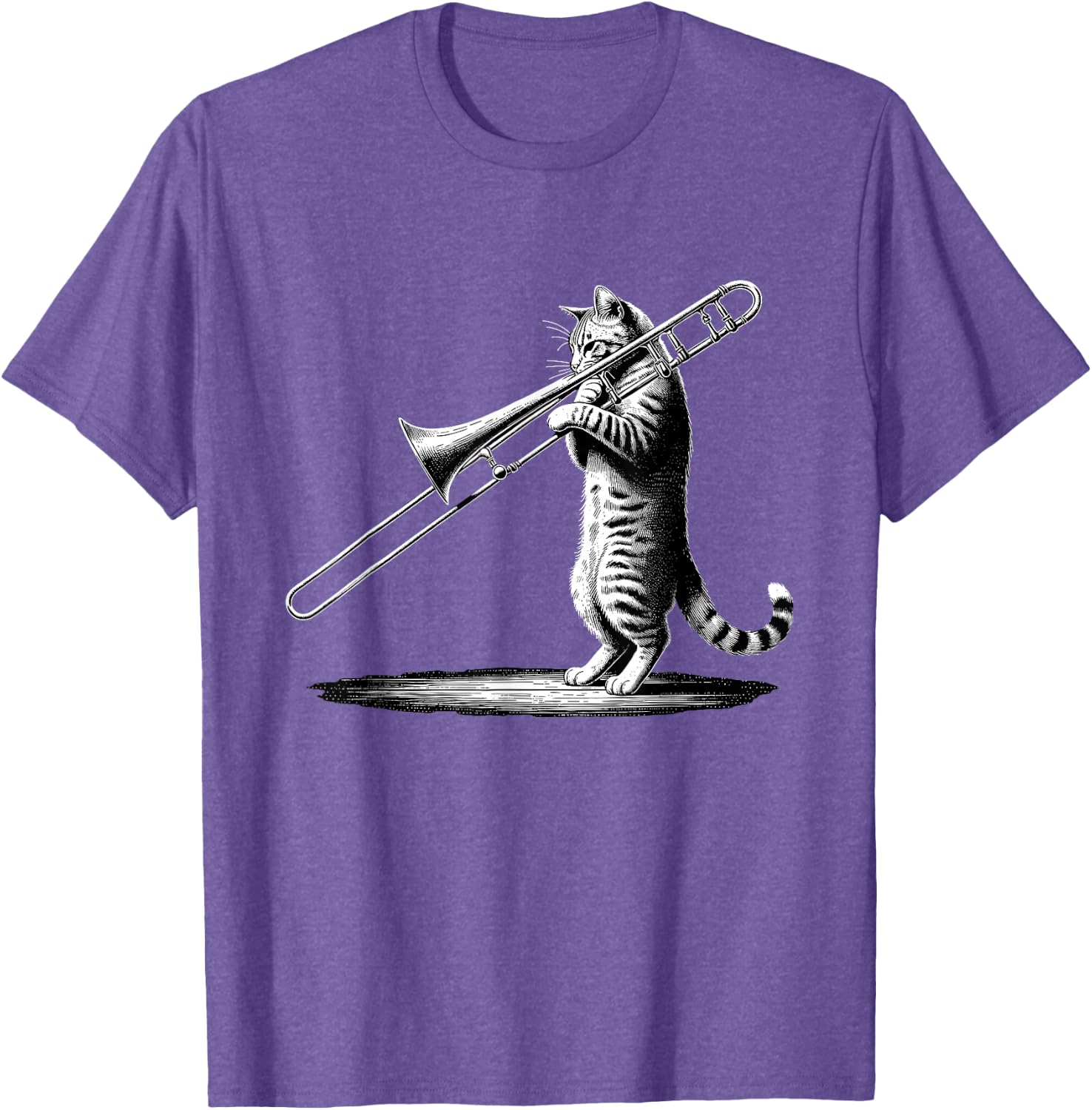 Cat Playing Trombone Player Trombonist Instrument T-Shirt