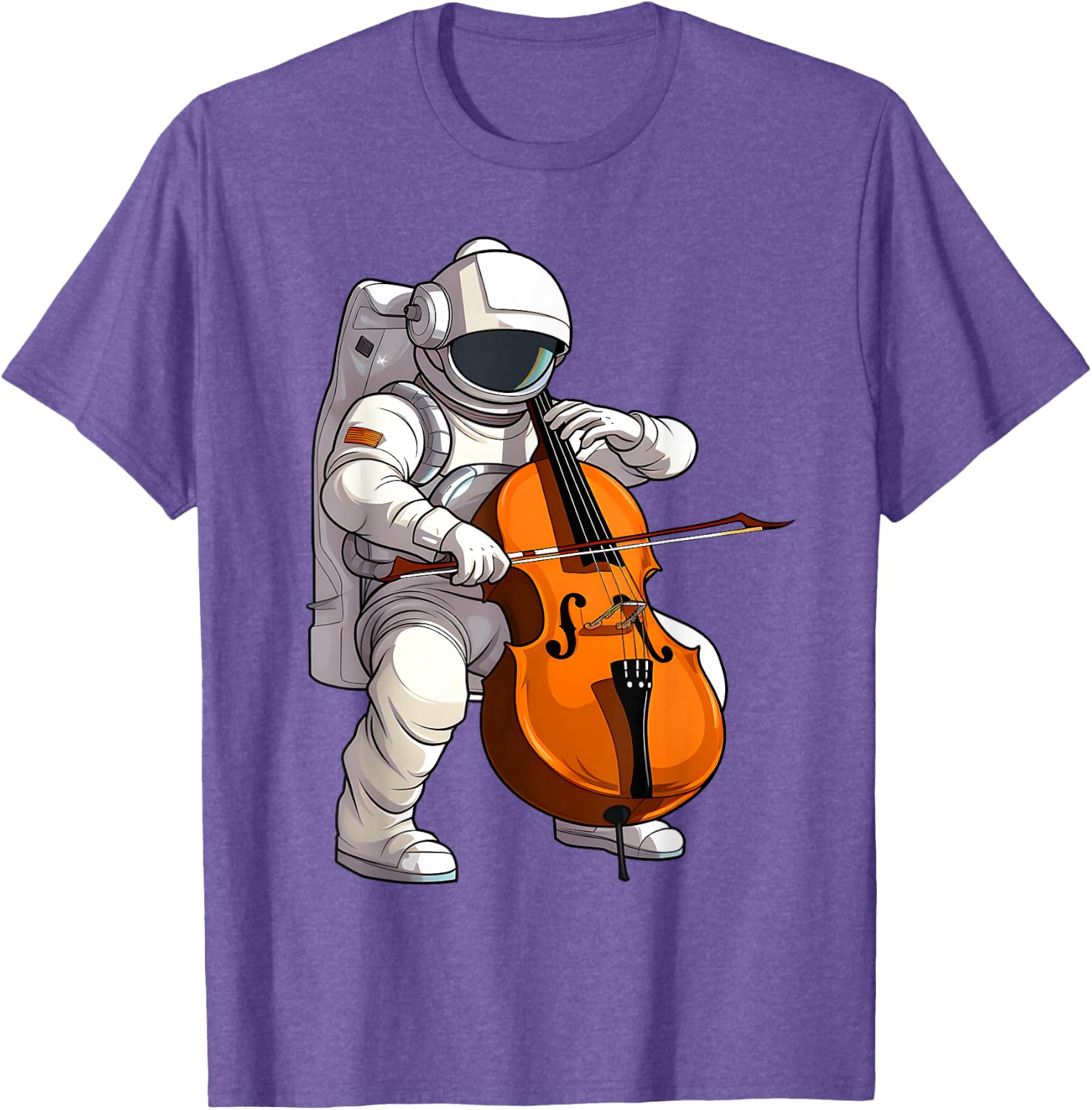 Cool Cello Art Cellist Music Cello Player Astronaut Design T-Shirt