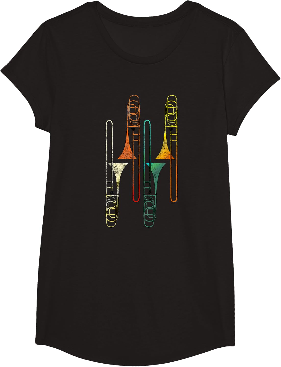 Retro Trombone - Jazz T-Shirt