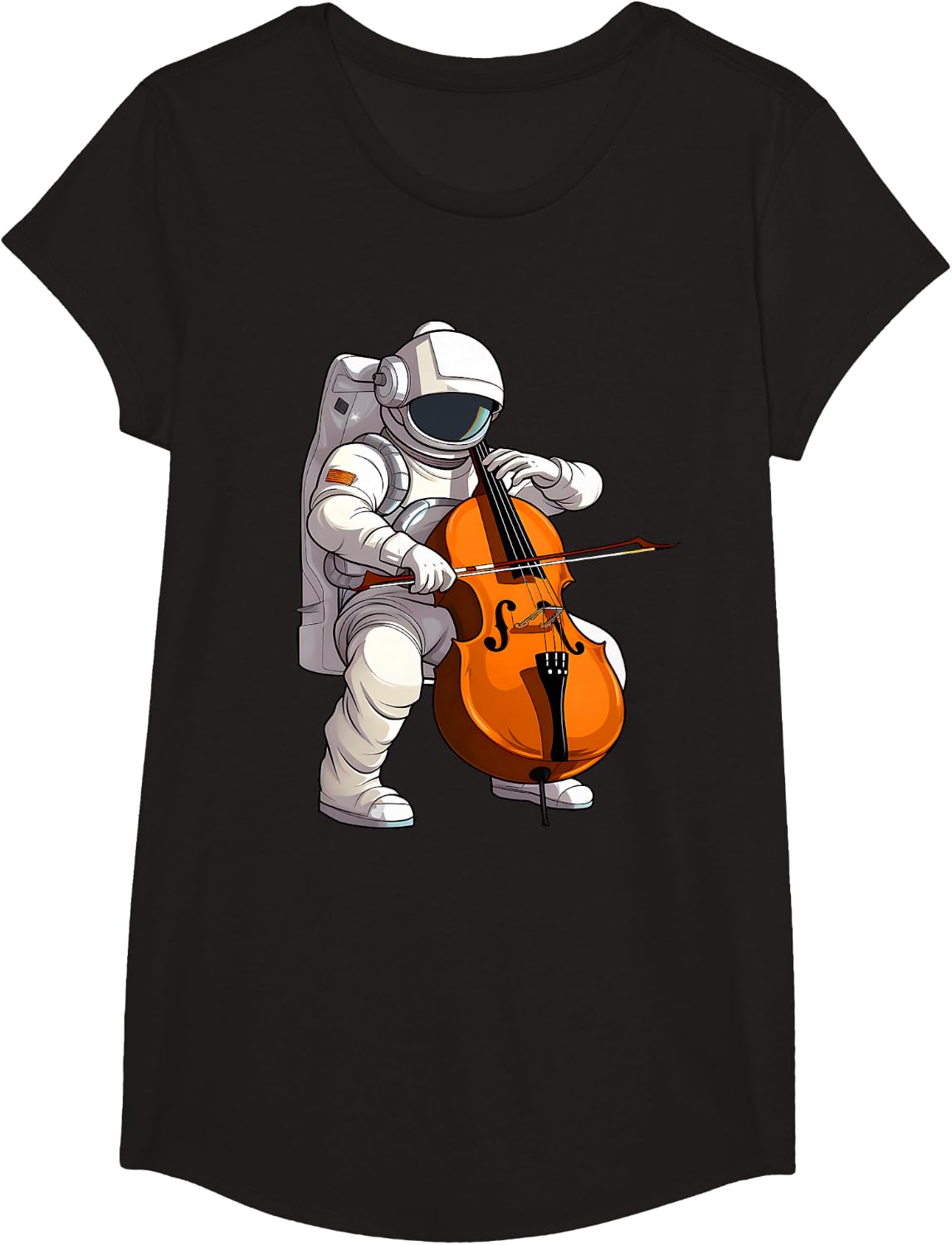 Cool Cello Art Cellist Music Cello Player Astronaut Design T-Shirt