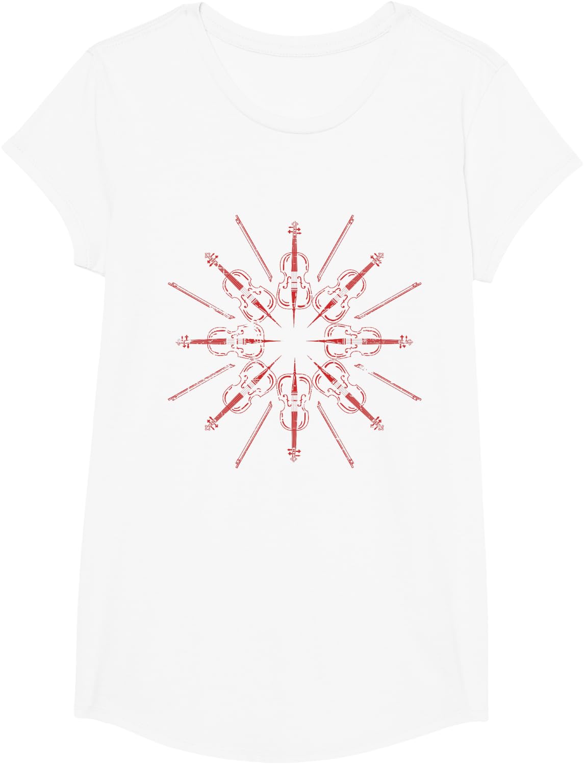 Cellists Music Gift Christmas Snowflake Cello T-Shirt