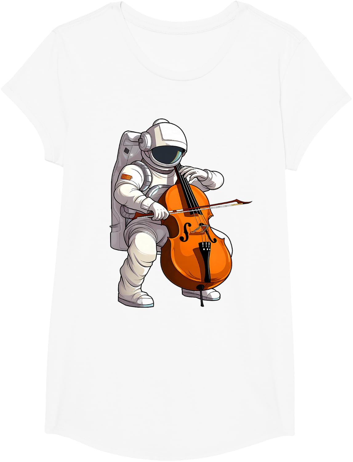 Cool Cello Art Cellist Music Cello Player Astronaut Design T-Shirt
