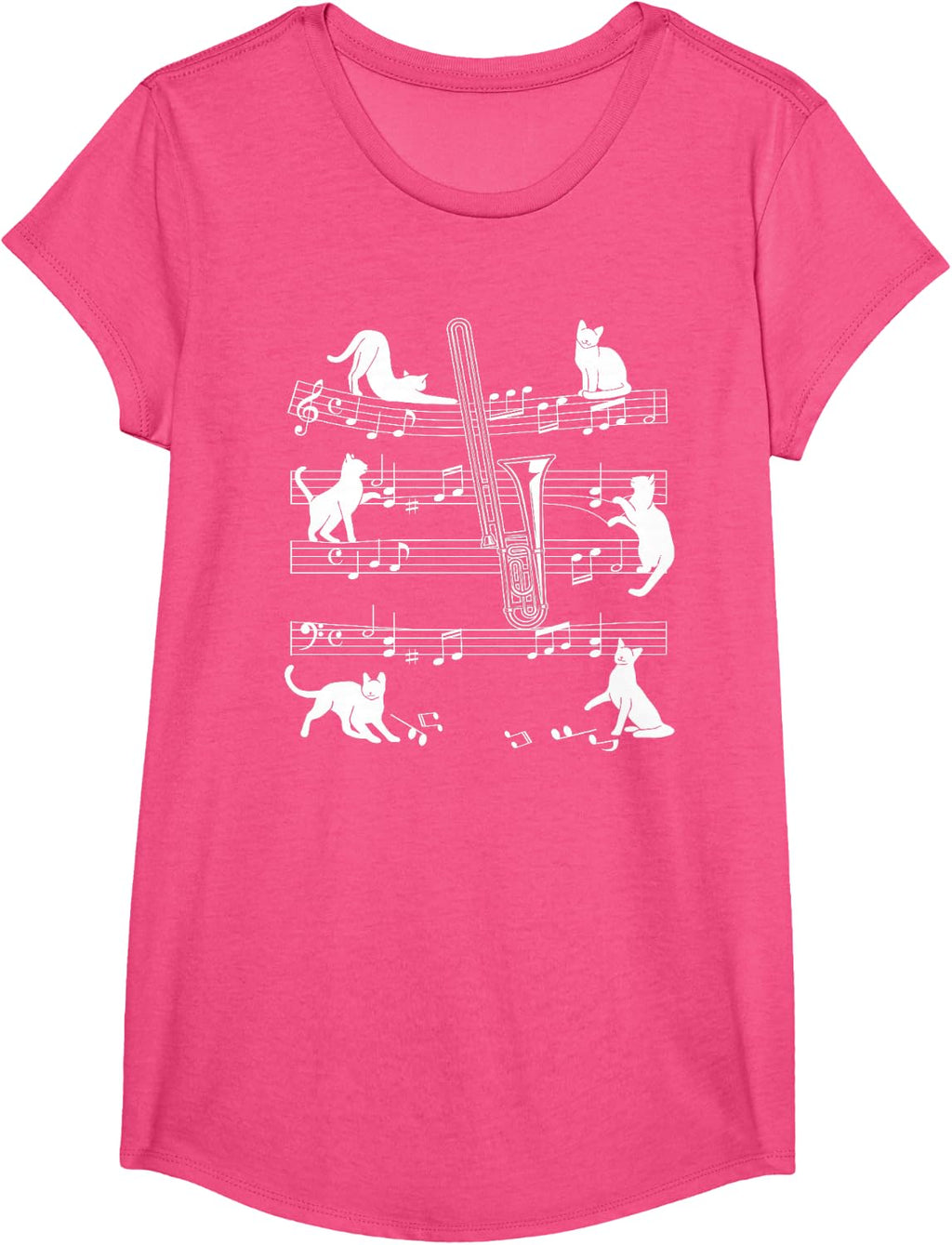 Trombonist Cats for Cat Loving Trombone Players T-Shirt