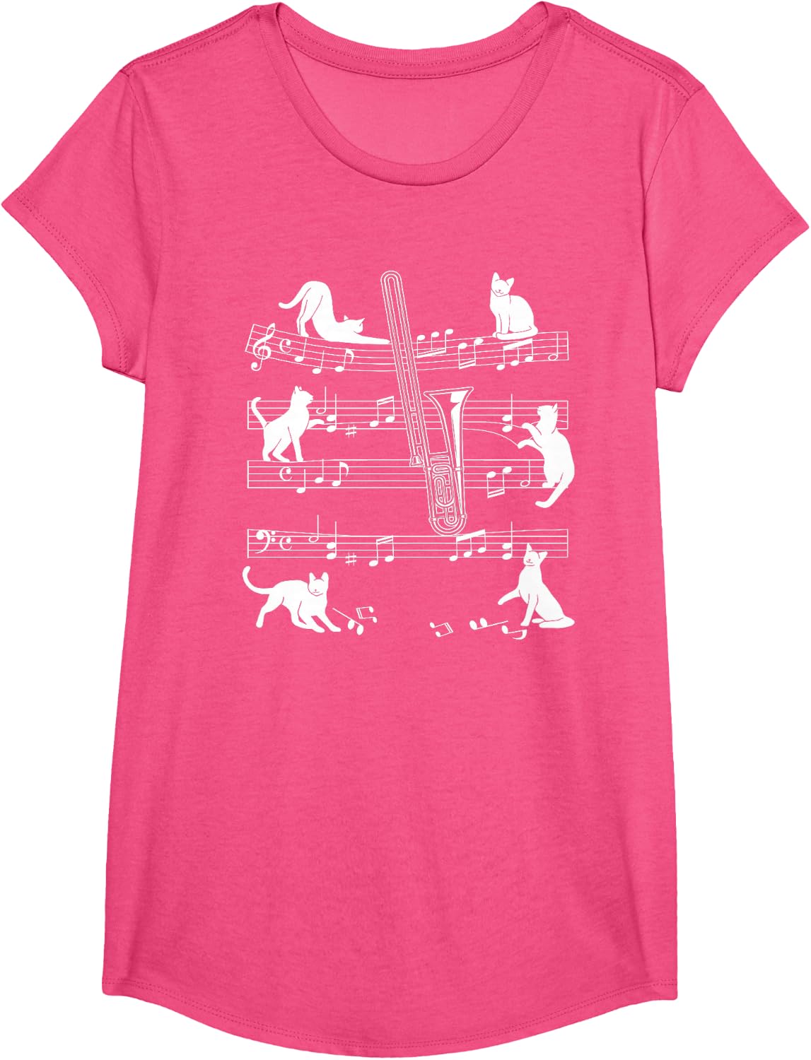 Trombonist Cats for Cat Loving Trombone Players T-Shirt