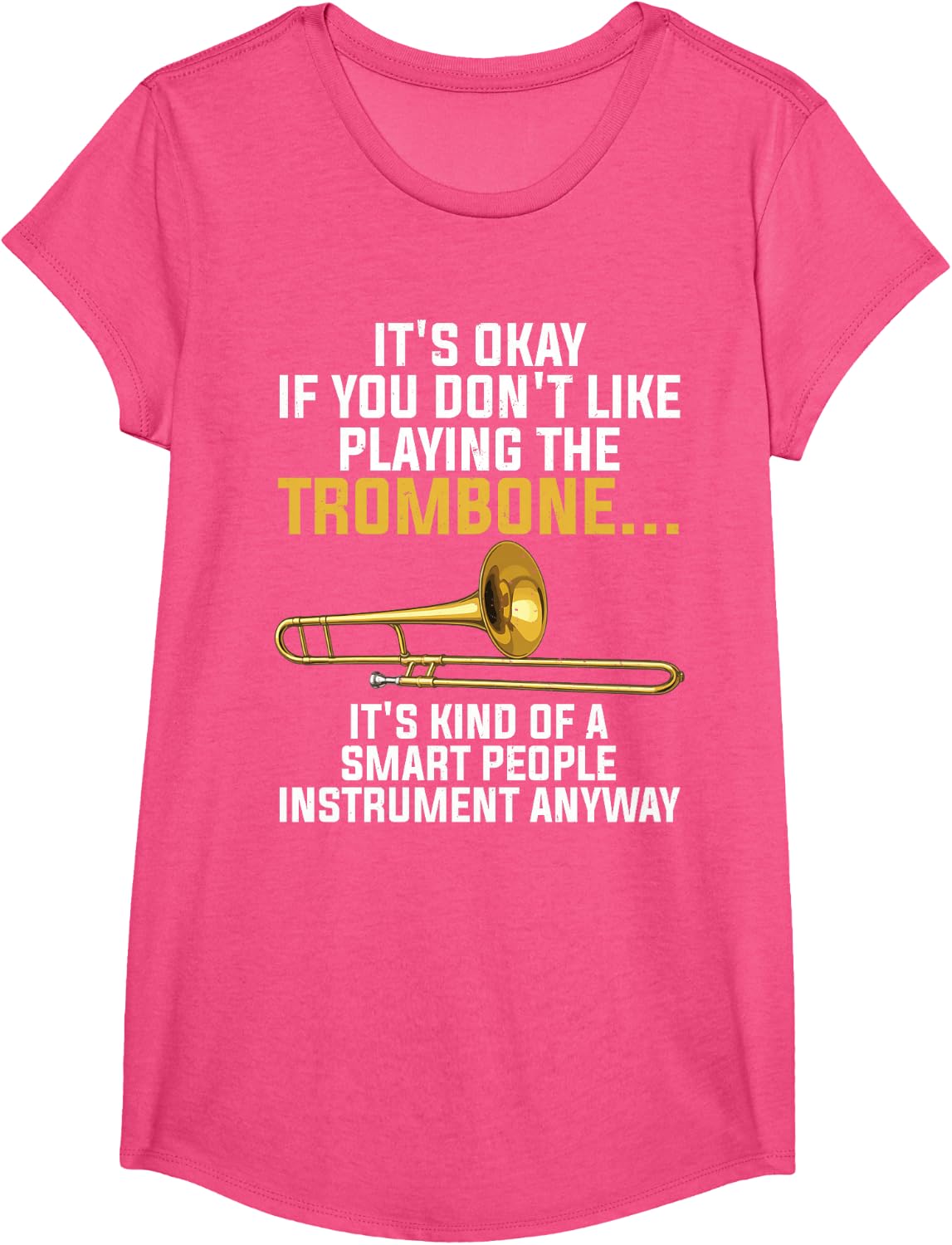 Funny Trombone Art for Men Women Kids Jazz Trombone Player T-Shirt