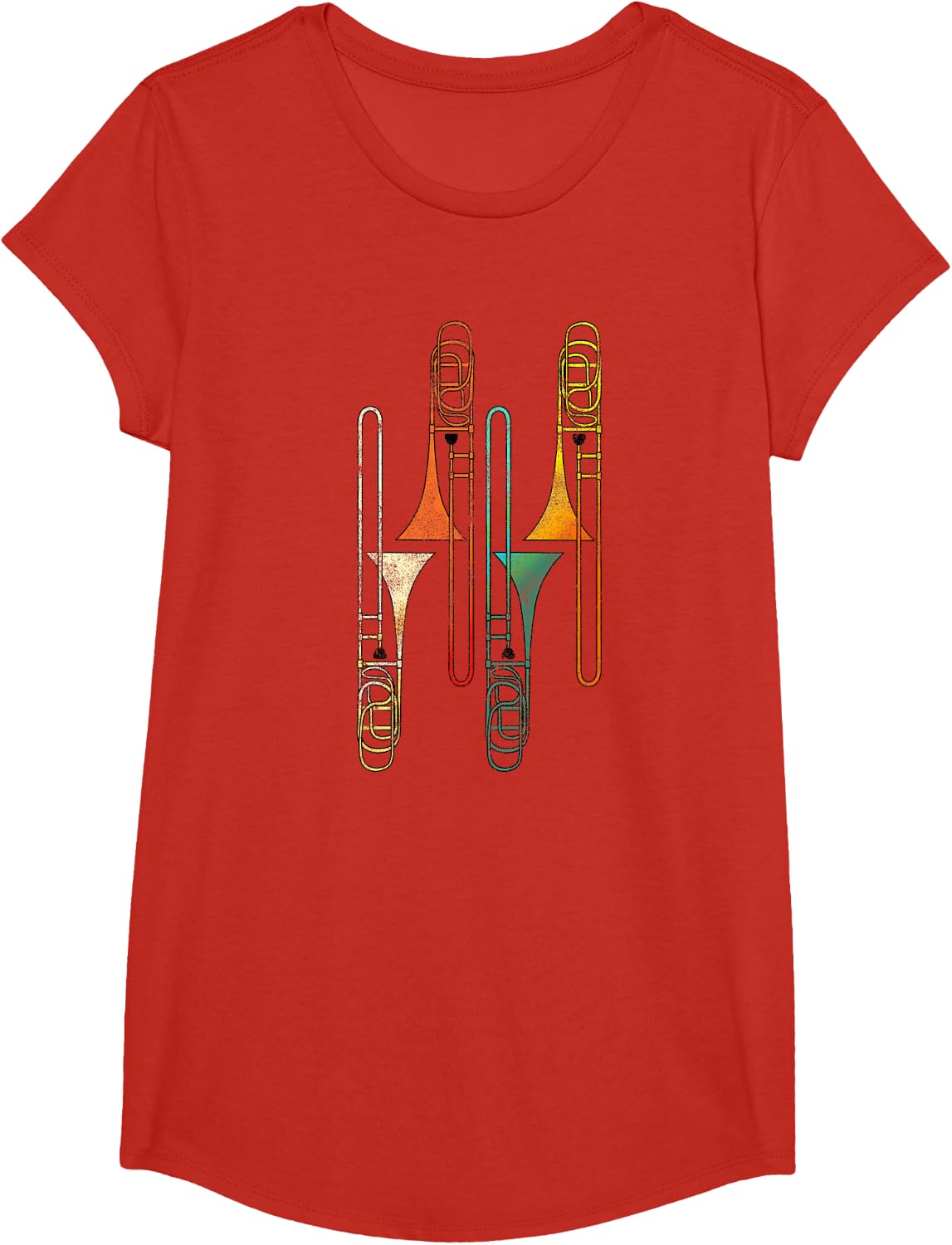 Retro Trombone - Jazz T-Shirt