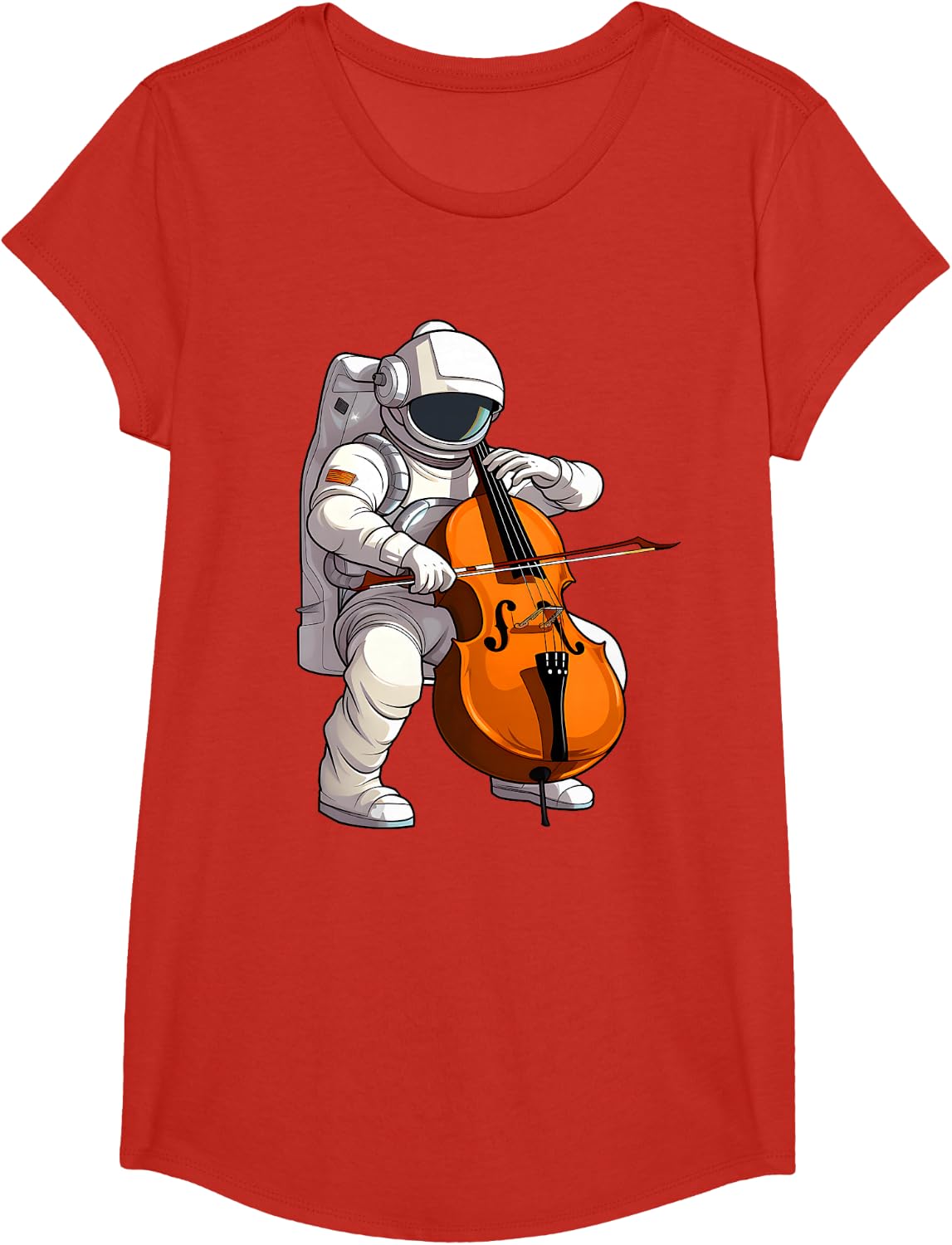 Cool Cello Art Cellist Music Cello Player Astronaut Design T-Shirt