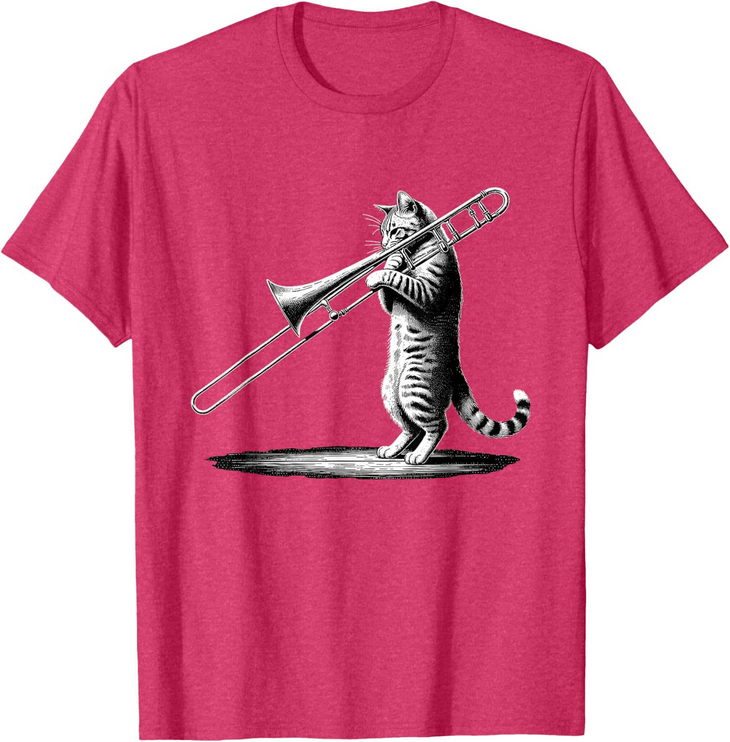 Cat Playing Trombone Player Trombonist Instrument T-Shirt