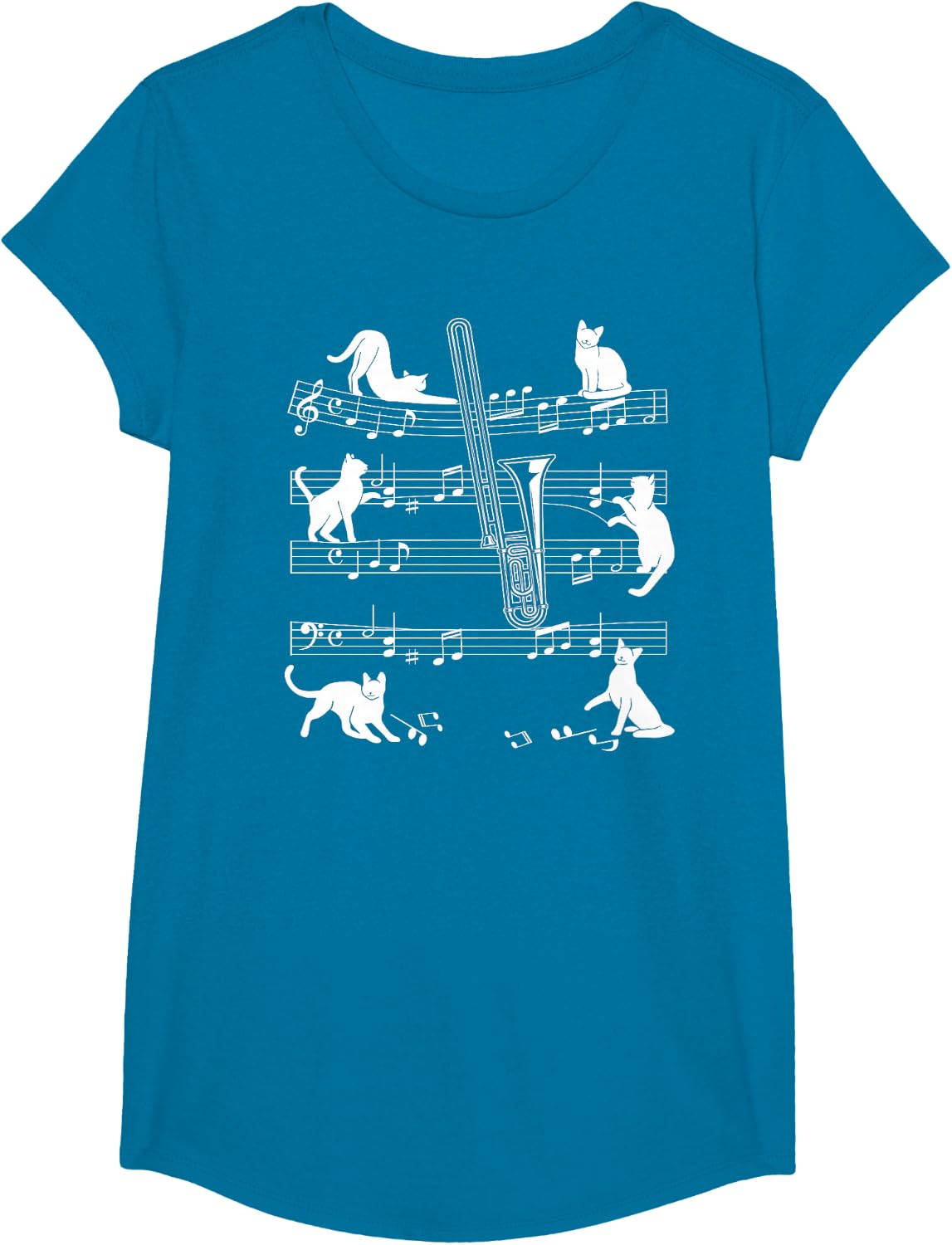 Trombonist Cats for Cat Loving Trombone Players T-Shirt