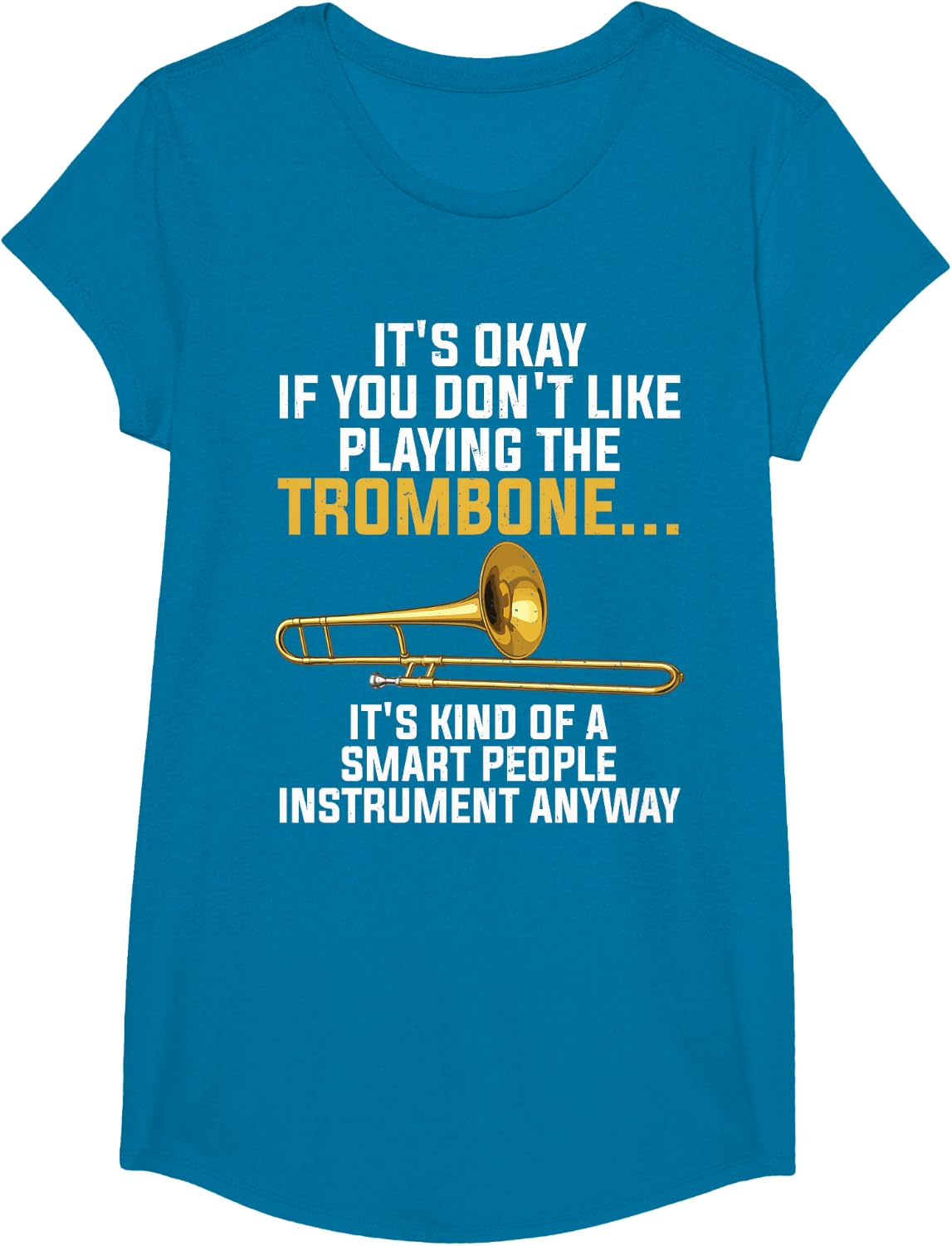 Funny Trombone Art for Men Women Kids Jazz Trombone Player T-Shirt
