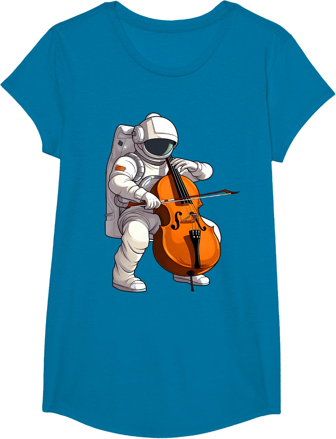 Cool Cello Art Cellist Music Cello Player Astronaut Design T-Shirt