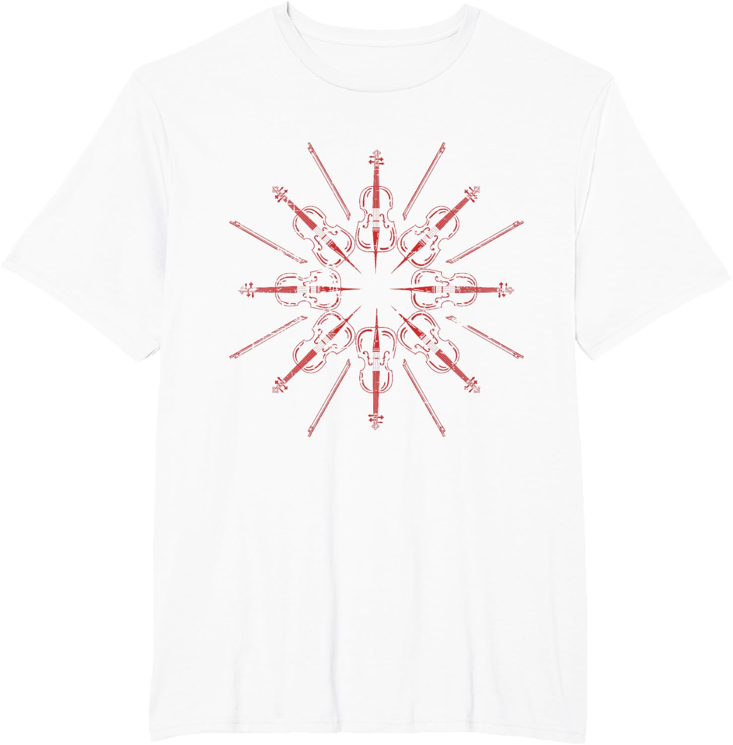 Cellists Music Gift Christmas Snowflake Cello T-Shirt