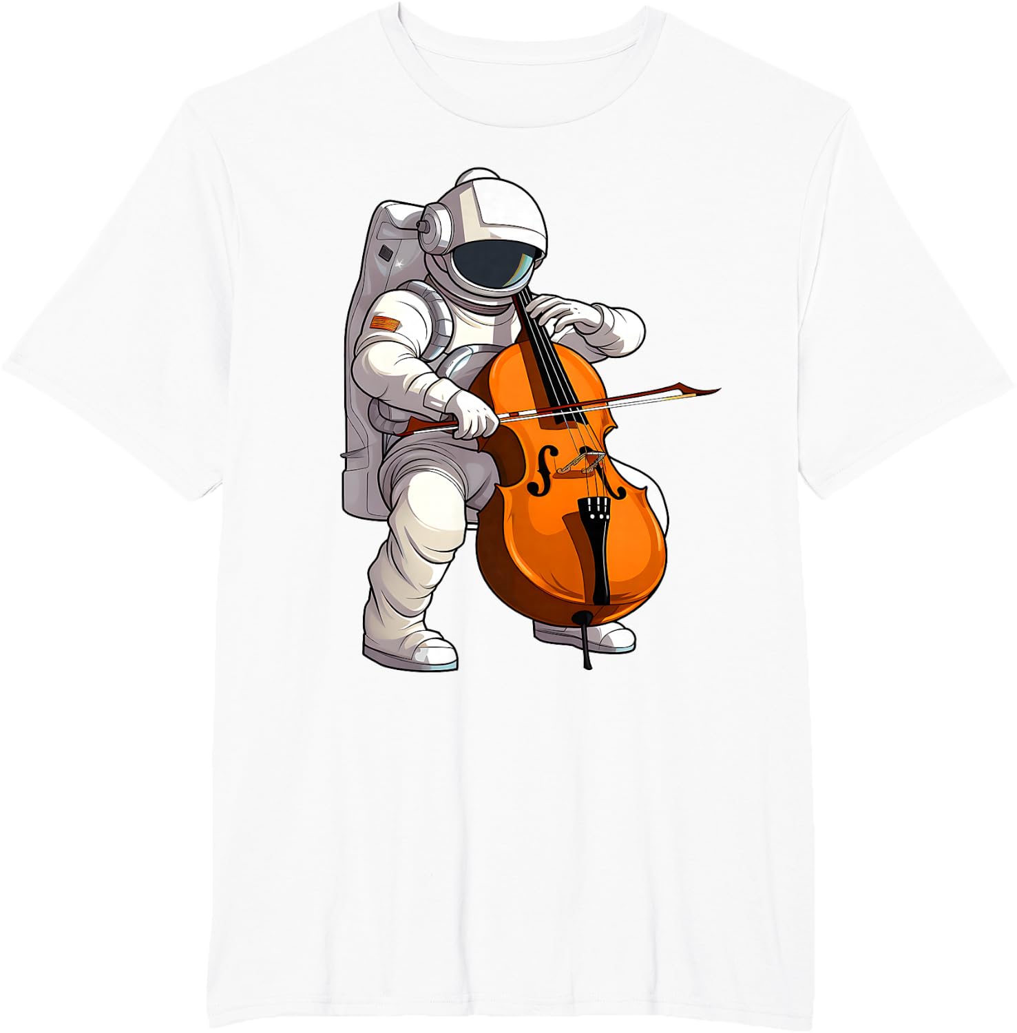 Cool Cello Art Cellist Music Cello Player Astronaut Design T-Shirt