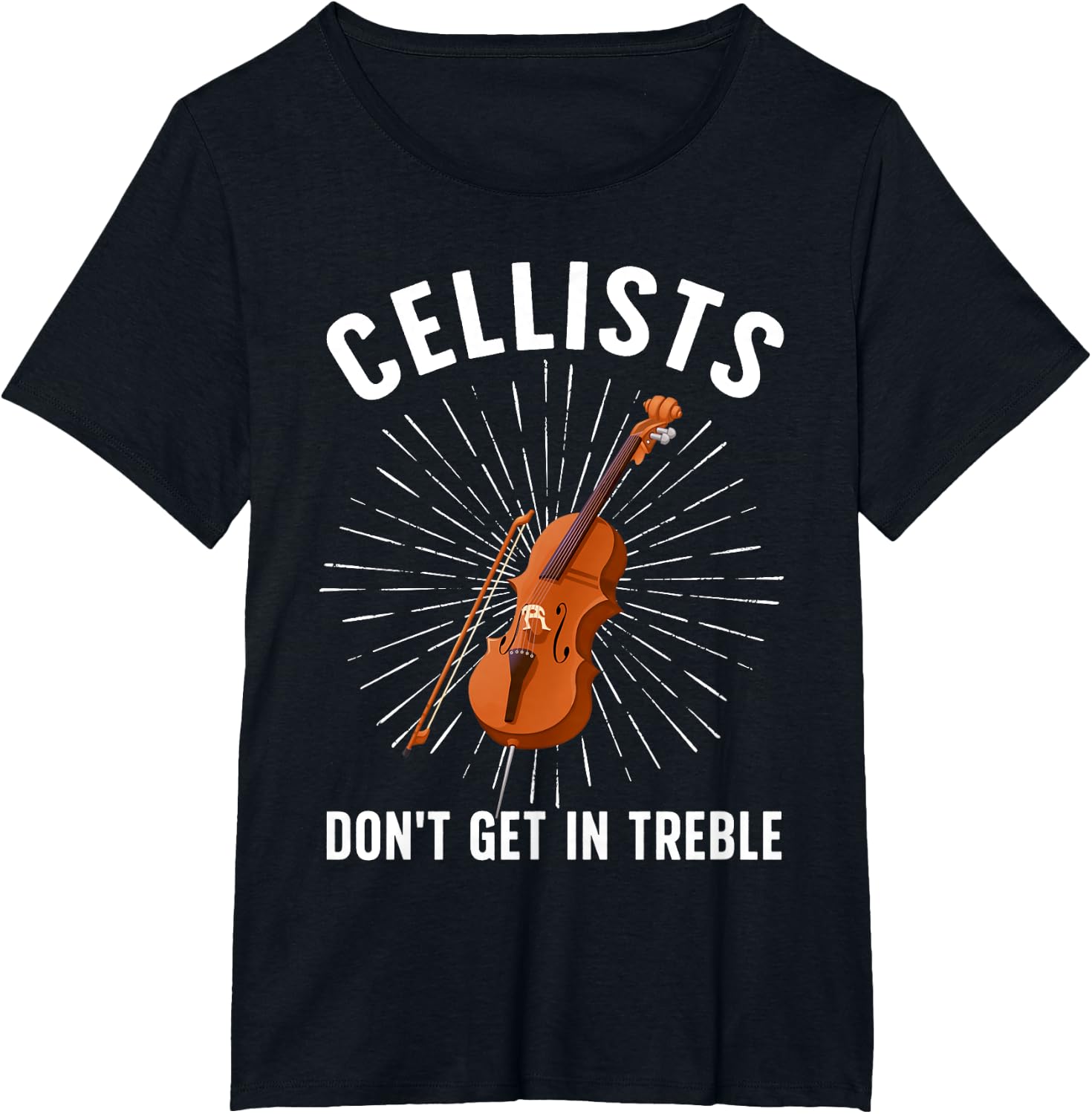 Best Cello Player Art for Men Women Kids Cello Lover Cellist T-Shirt