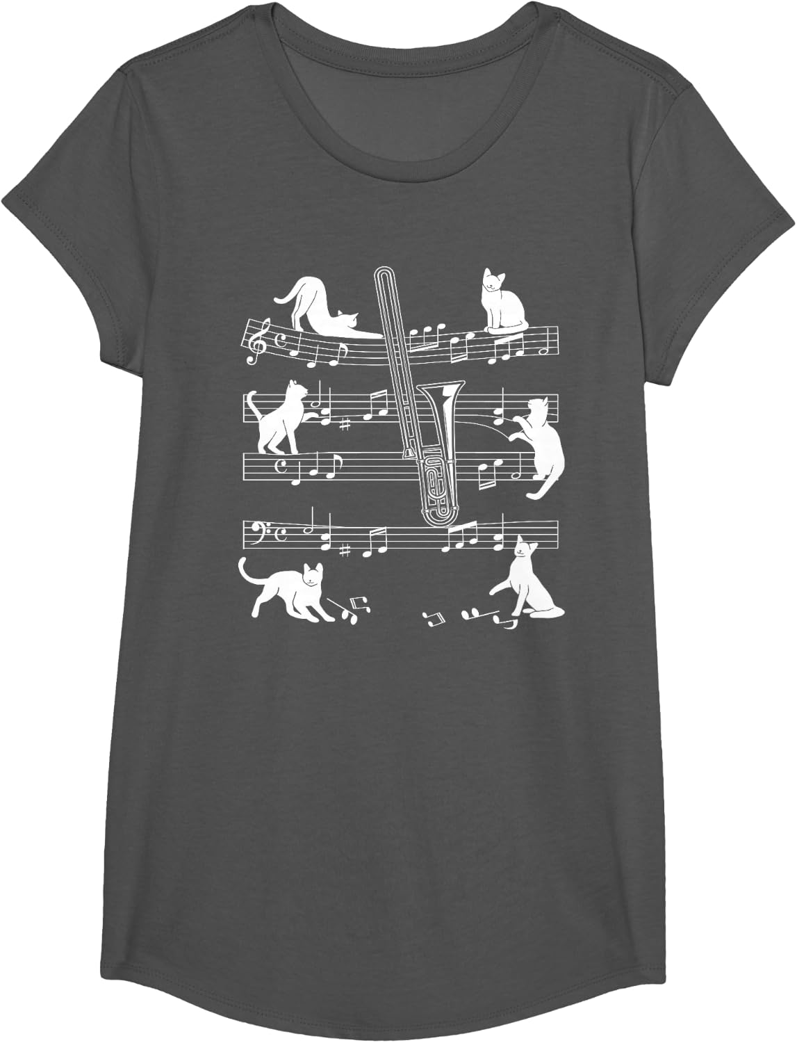 Trombonist Cats for Cat Loving Trombone Players T-Shirt