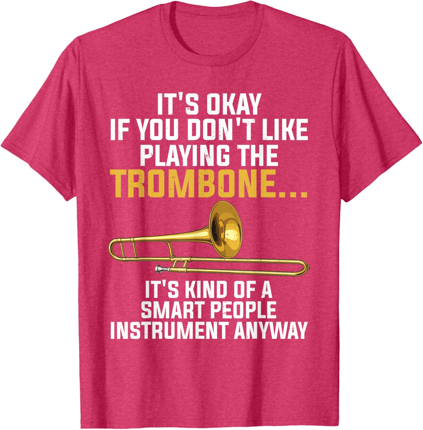 Funny Trombone Art for Men Women Kids Jazz Trombone Player T-Shirt