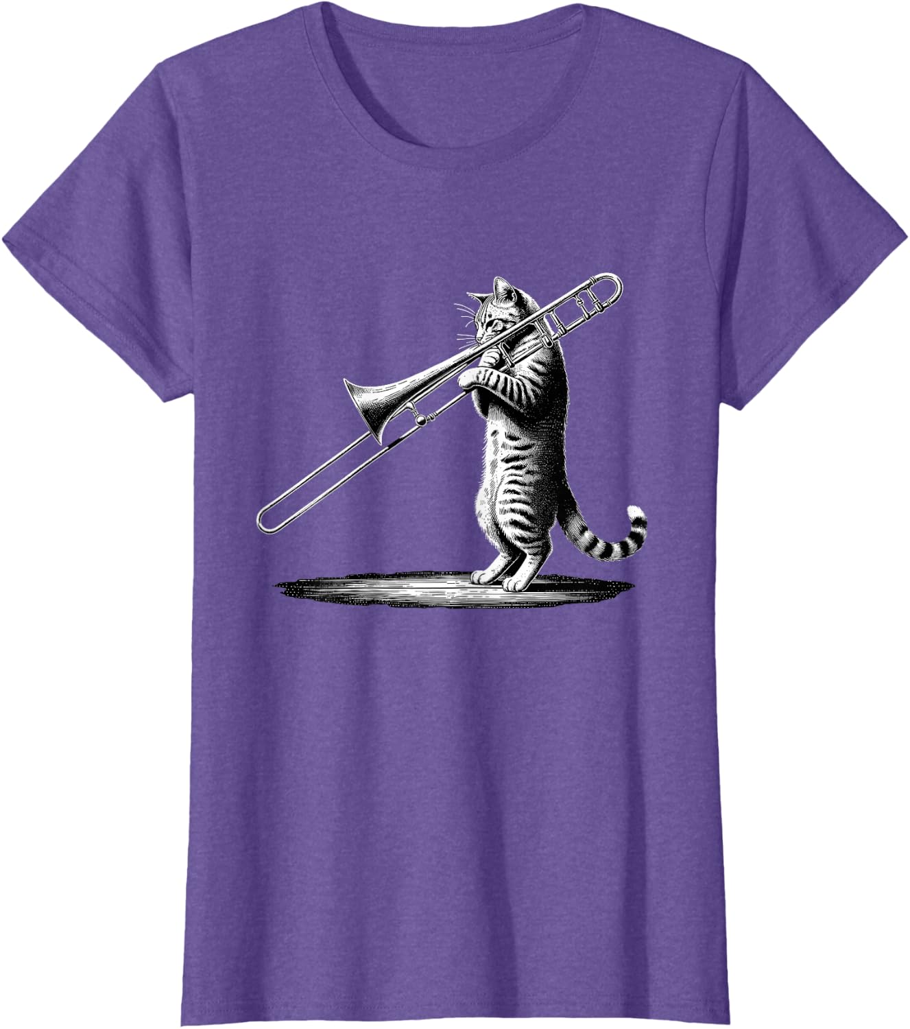 Cat Playing Trombone Player Trombonist Instrument T-Shirt