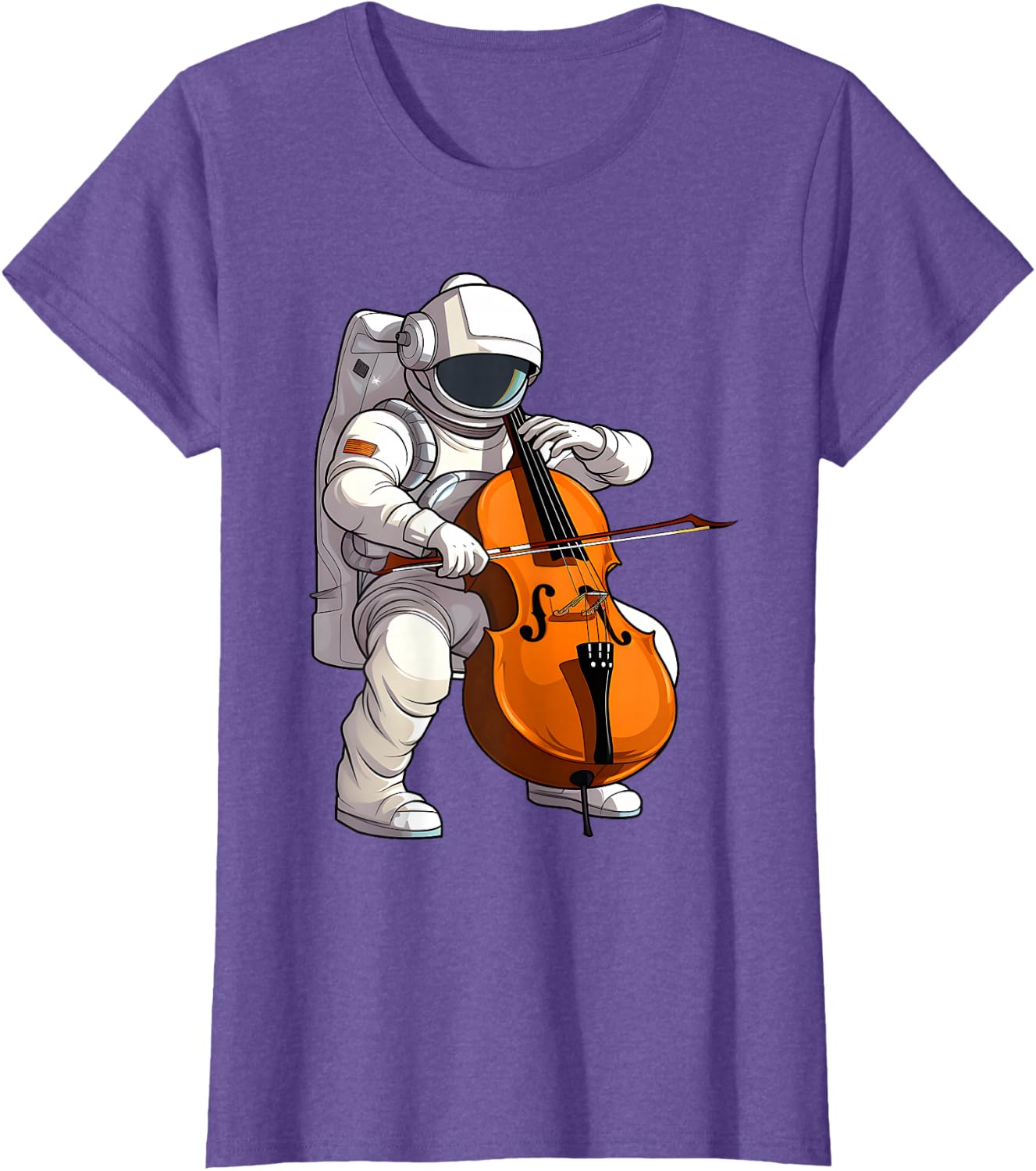 Cool Cello Art Cellist Music Cello Player Astronaut Design T-Shirt