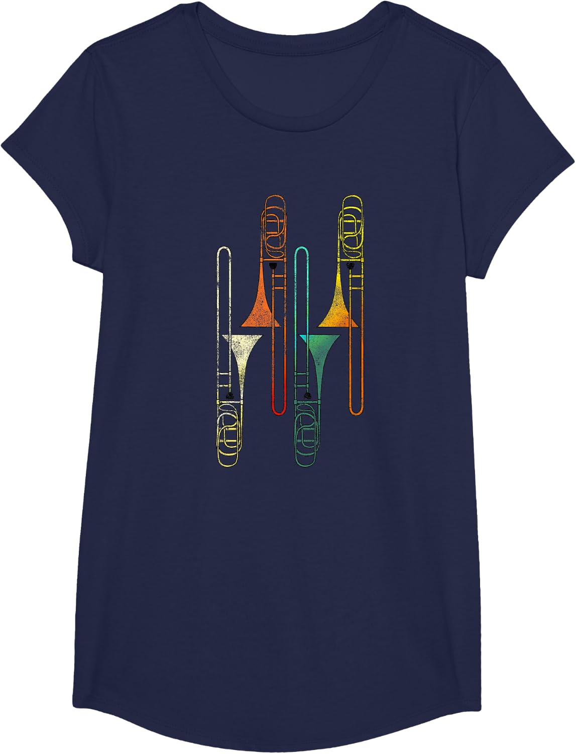 Retro Trombone - Jazz T-Shirt