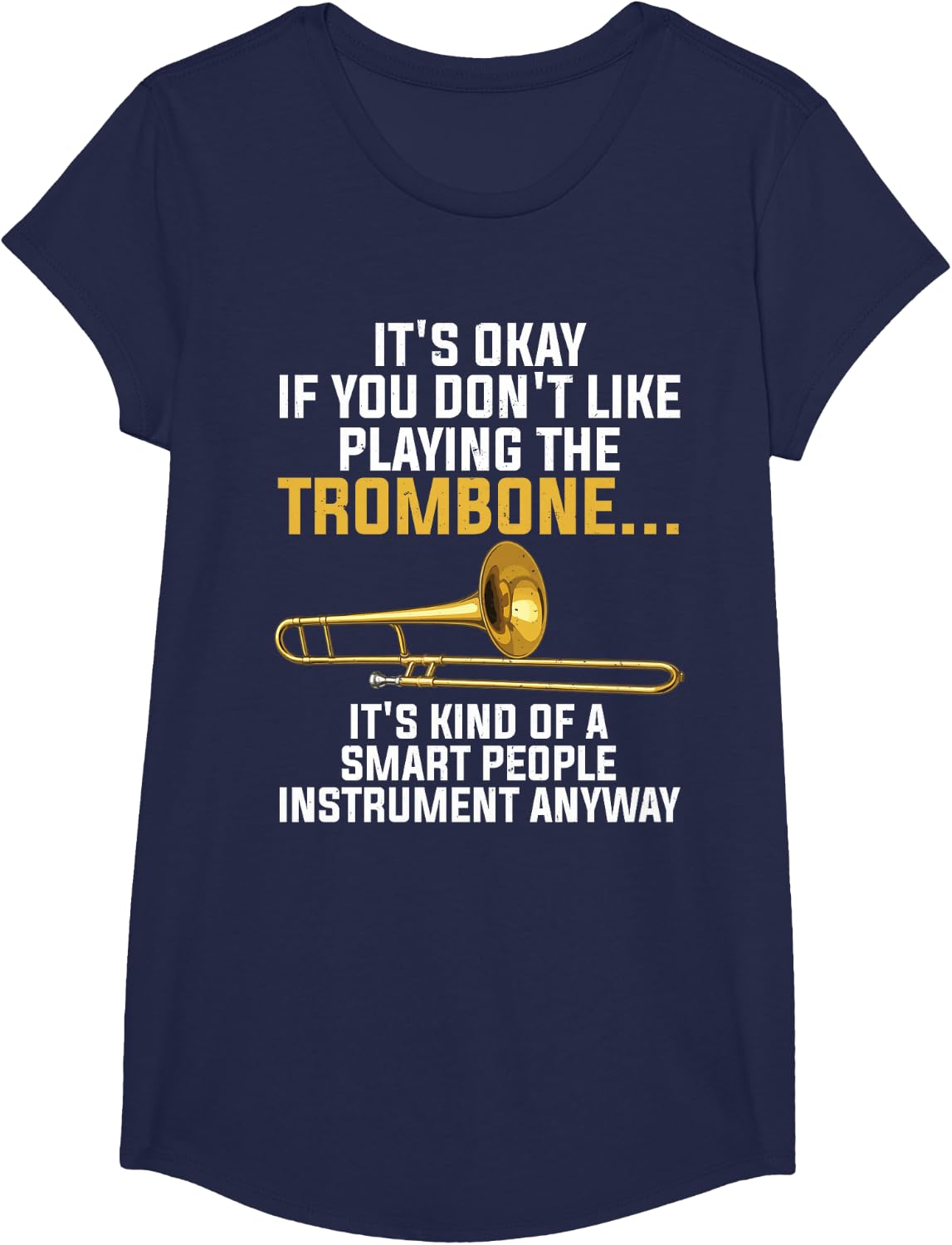 Funny Trombone Art for Men Women Kids Jazz Trombone Player T-Shirt