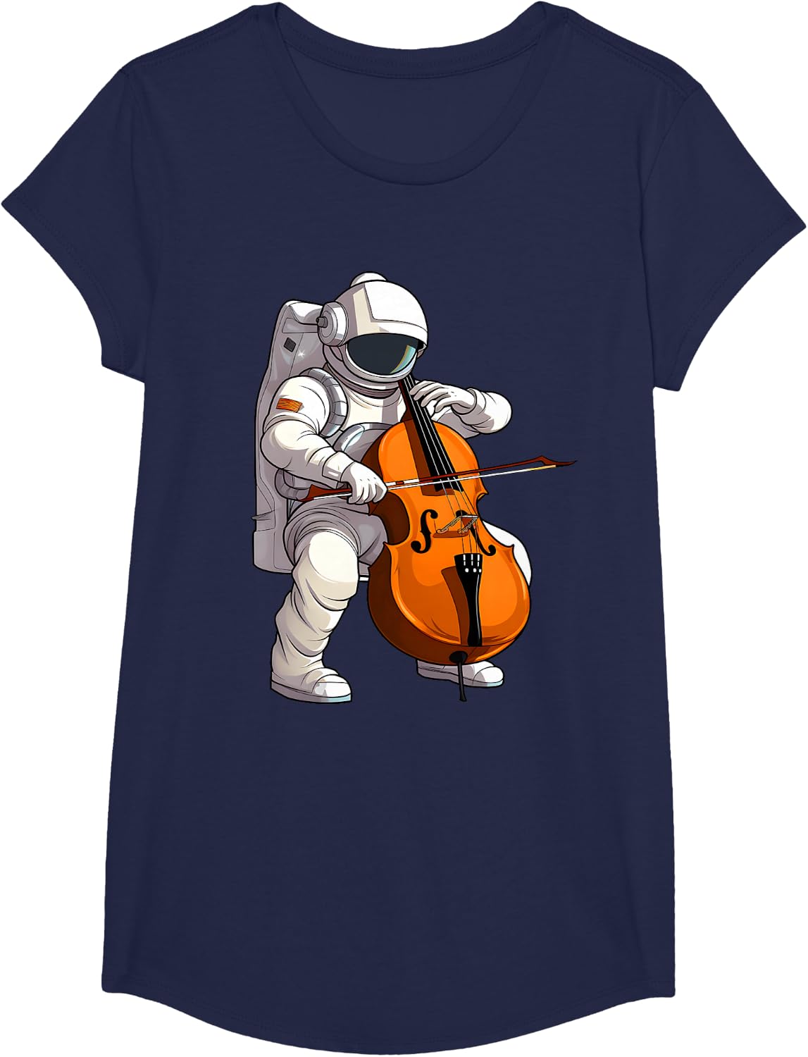 Cool Cello Art Cellist Music Cello Player Astronaut Design T-Shirt