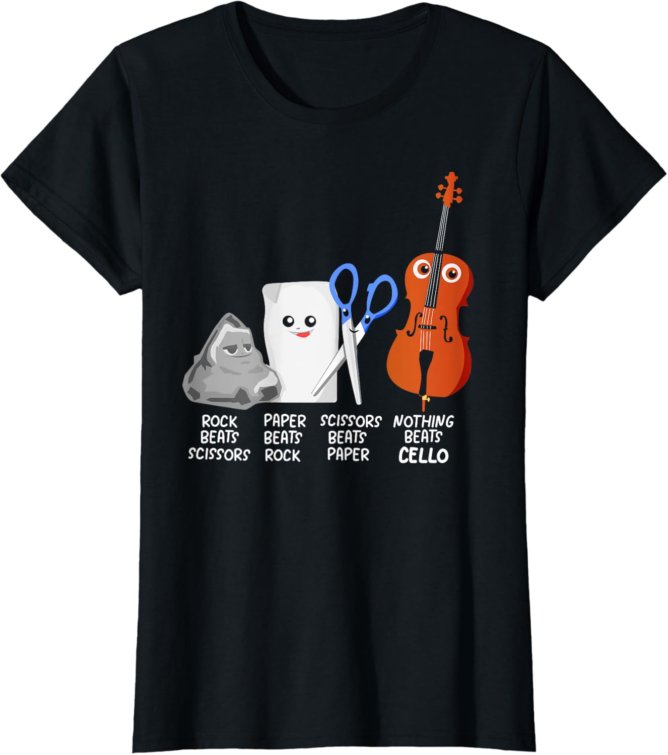 Nothing Beats Cello Quote Shirt Funny Cellist Gift Kids T-Shirt