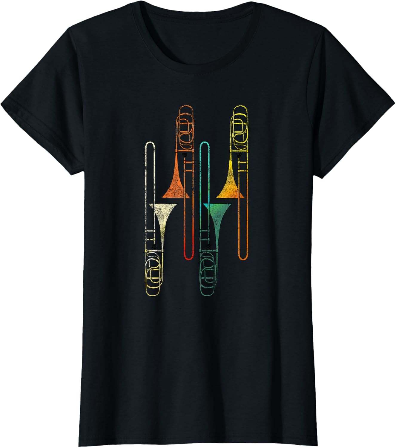 Retro Trombone - Jazz T-Shirt