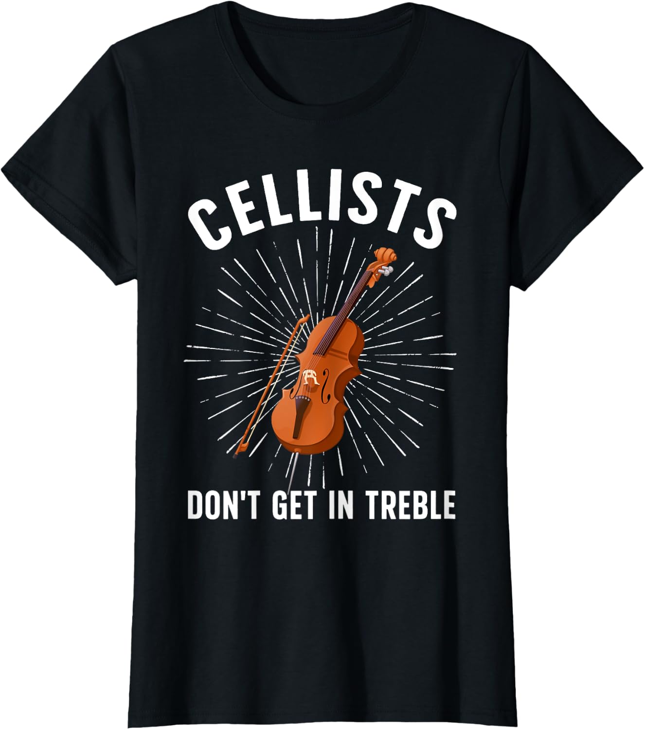 Best Cello Player Art for Men Women Kids Cello Lover Cellist T-Shirt