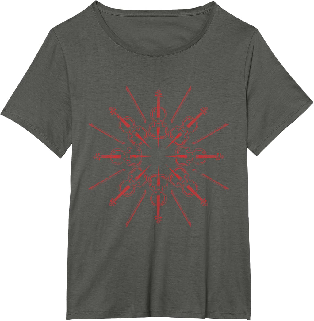 Cellists Music Gift Christmas Snowflake Cello T-Shirt