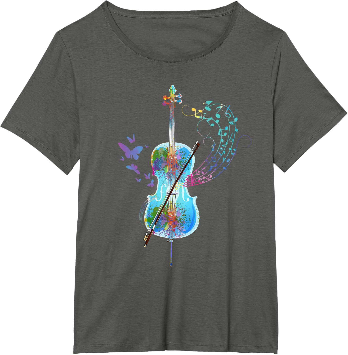 Classical Musical Instrument Colorful Cello T-Shirt
