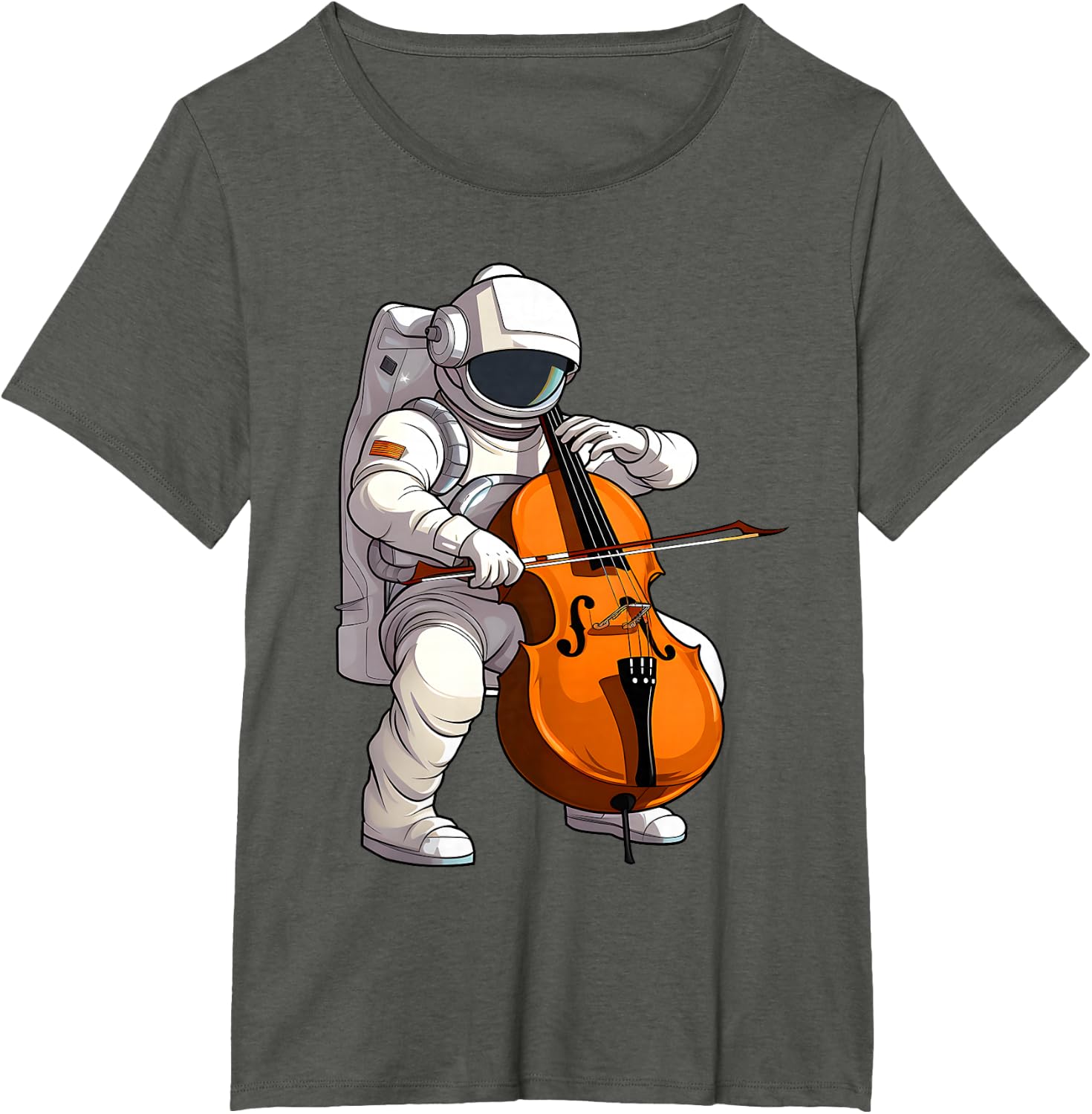 Cool Cello Art Cellist Music Cello Player Astronaut Design T-Shirt