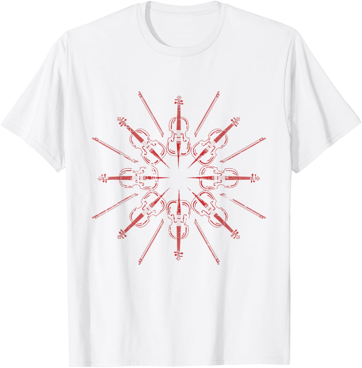 Cellists Music Gift Christmas Snowflake Cello T-Shirt