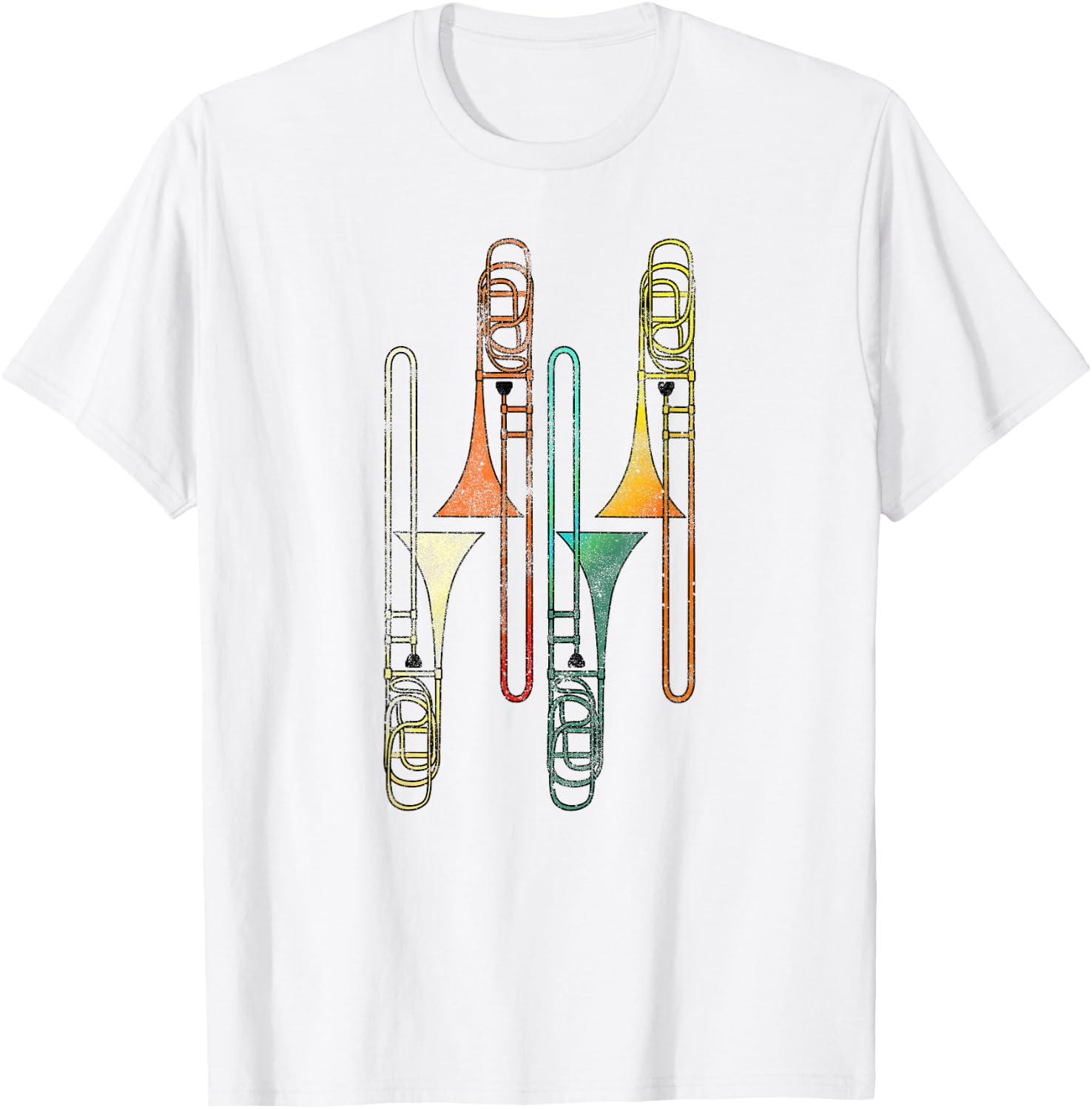 Retro Trombone - Jazz T-Shirt