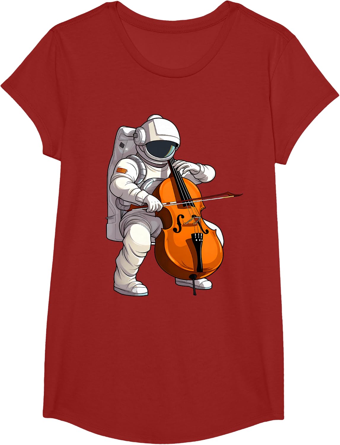 Cool Cello Art Cellist Music Cello Player Astronaut Design T-Shirt