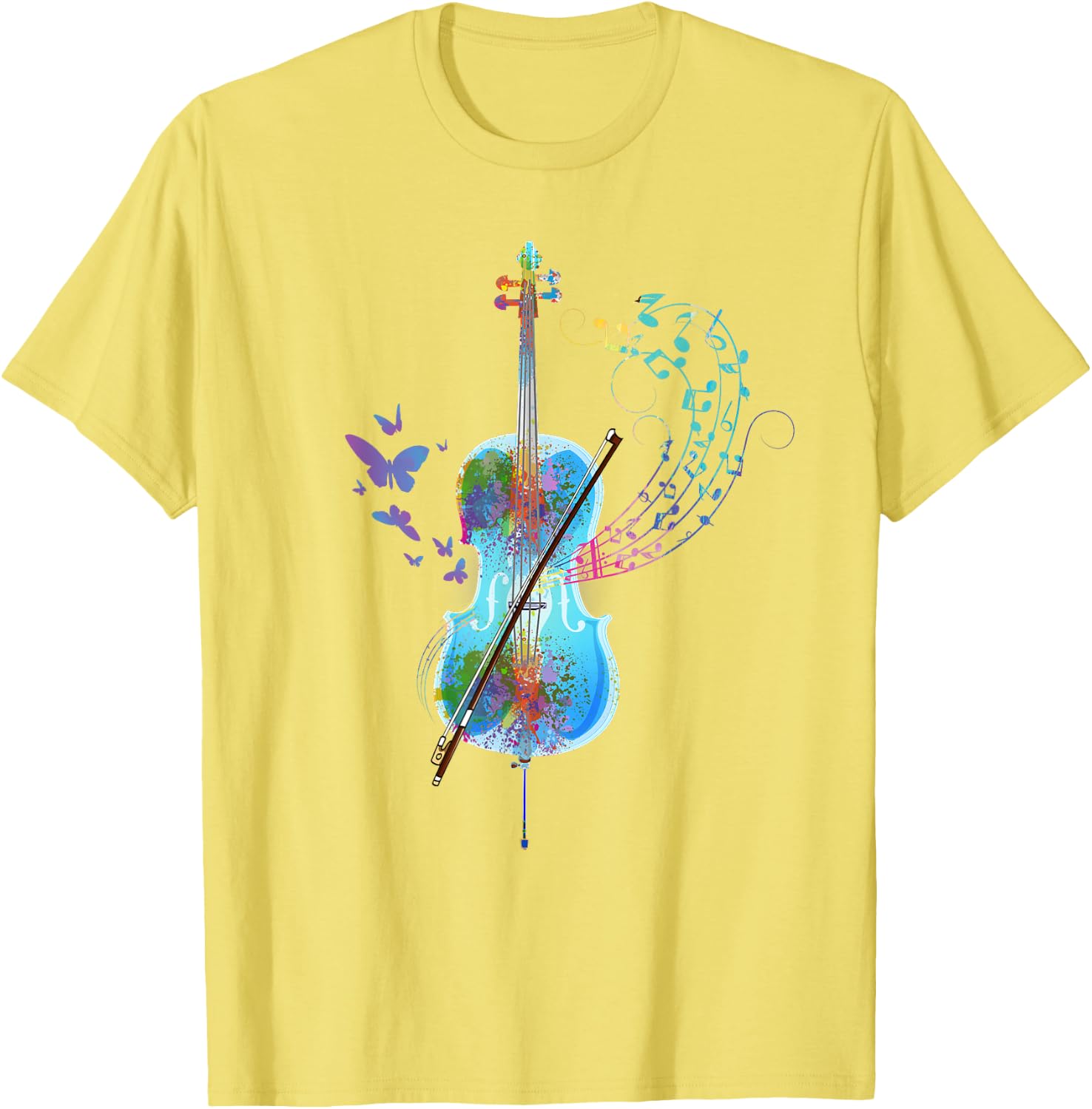 Classical Musical Instrument Colorful Cello T-Shirt