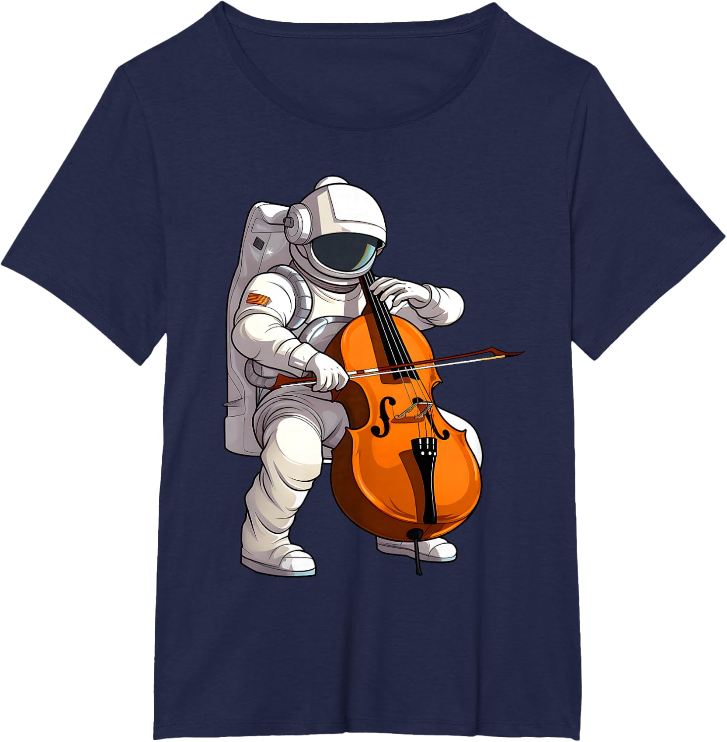 Cool Cello Art Cellist Music Cello Player Astronaut Design T-Shirt