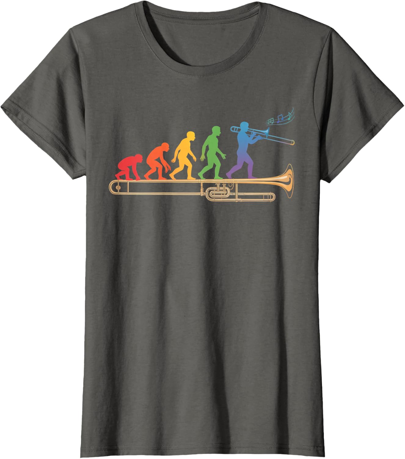 Trombone Human Evolution Marching Band Jazz Music Trombone T-Shirt