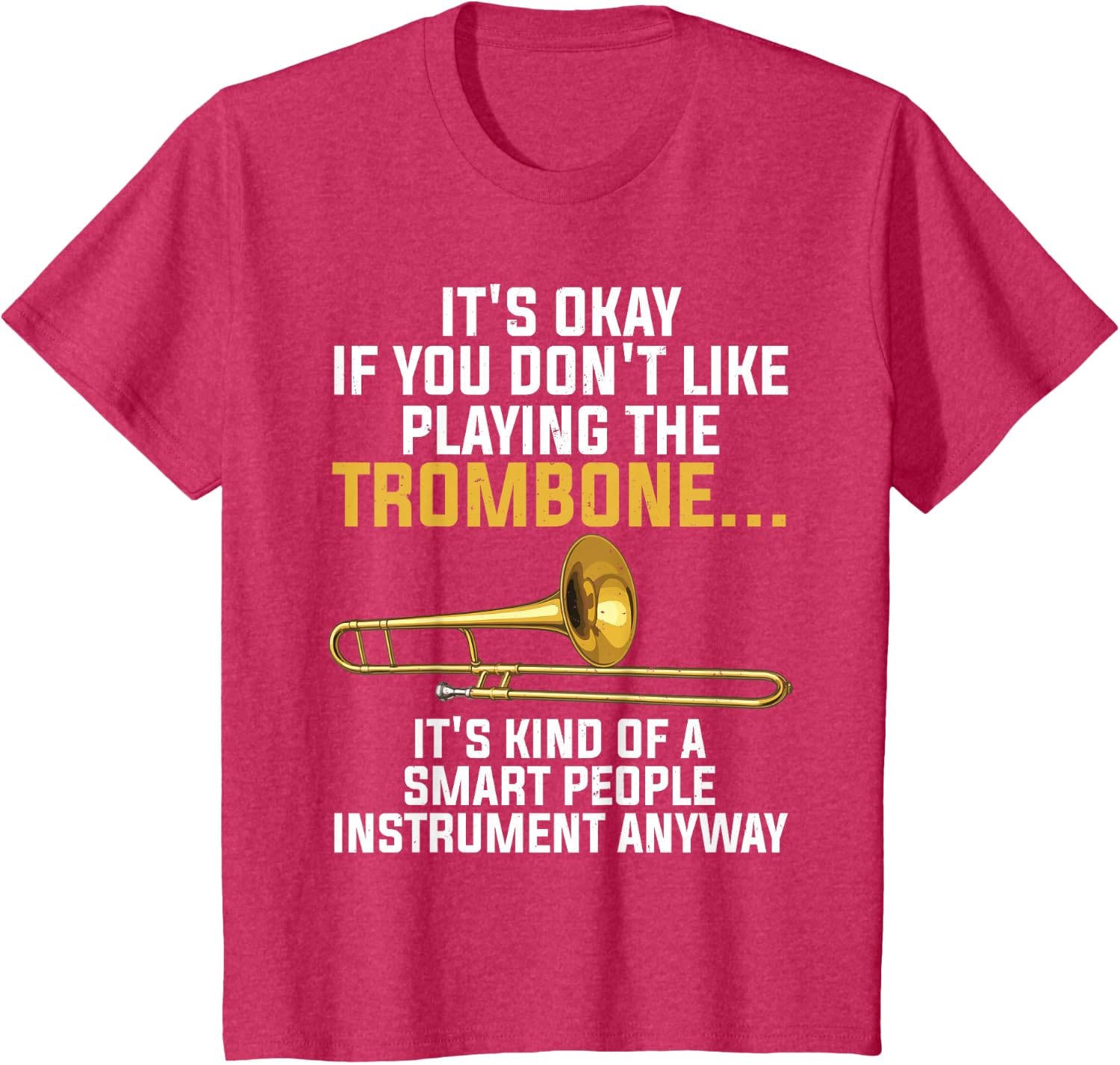 Funny Trombone Art for Men Women Kids Jazz Trombone Player T-Shirt