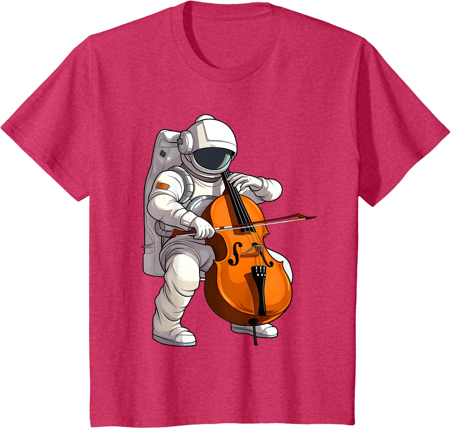 Cool Cello Art Cellist Music Cello Player Astronaut Design T-Shirt