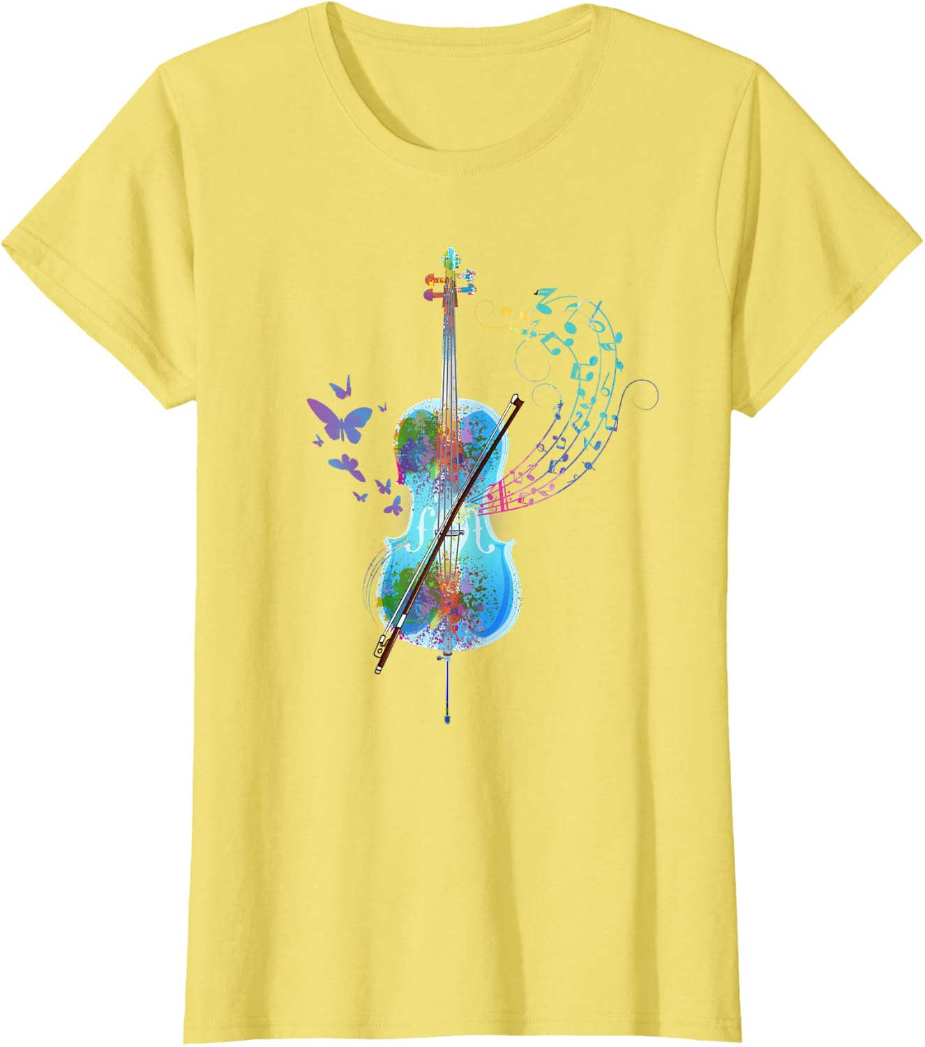 Classical Musical Instrument Colorful Cello T-Shirt