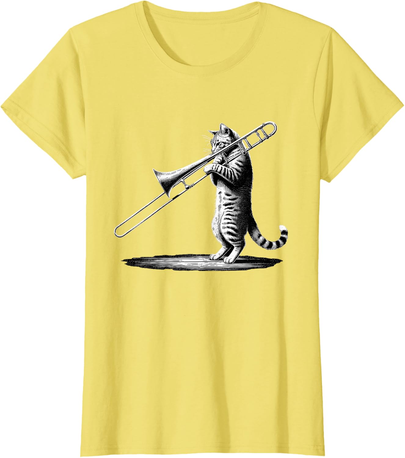 Cat Playing Trombone Player Trombonist Instrument T-Shirt