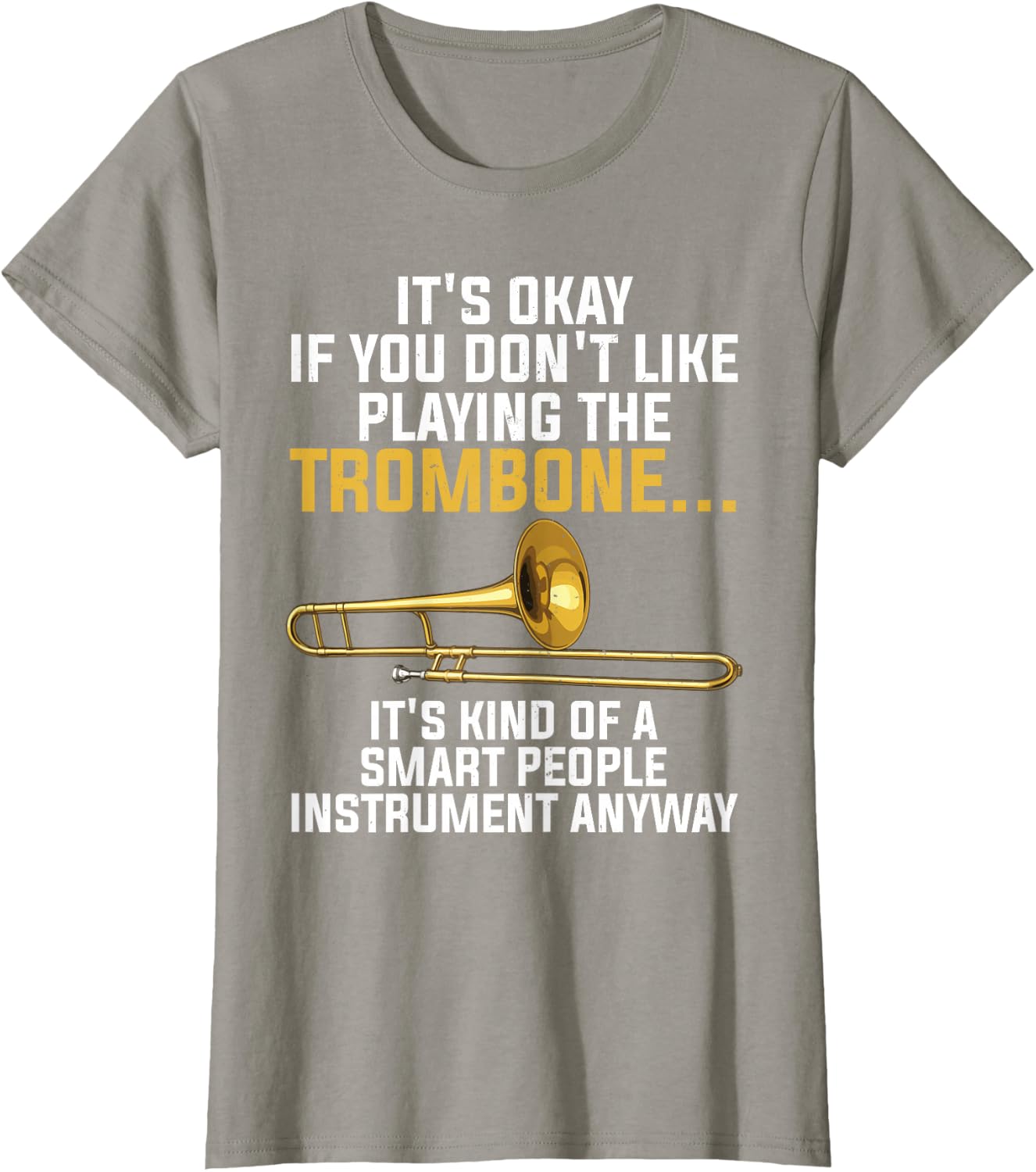 Funny Trombone Art for Men Women Kids Jazz Trombone Player T-Shirt