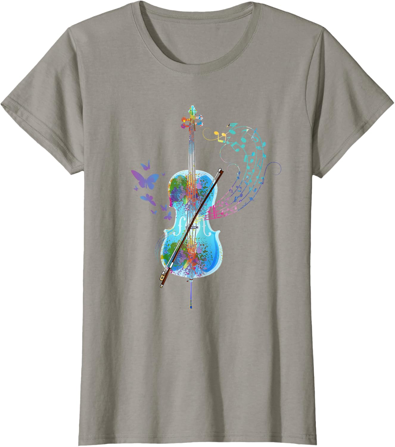 Classical Musical Instrument Colorful Cello T-Shirt
