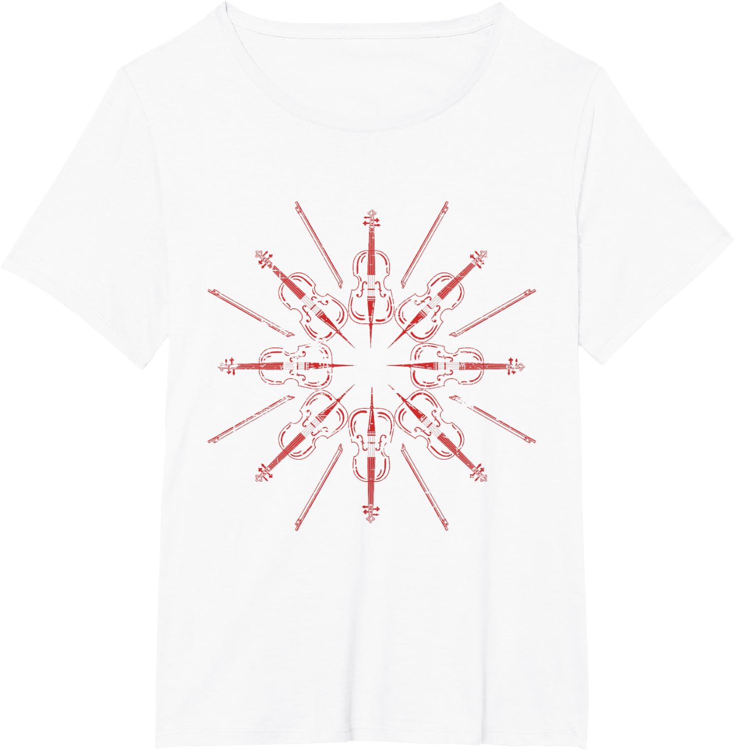 Cellists Music Gift Christmas Snowflake Cello T-Shirt