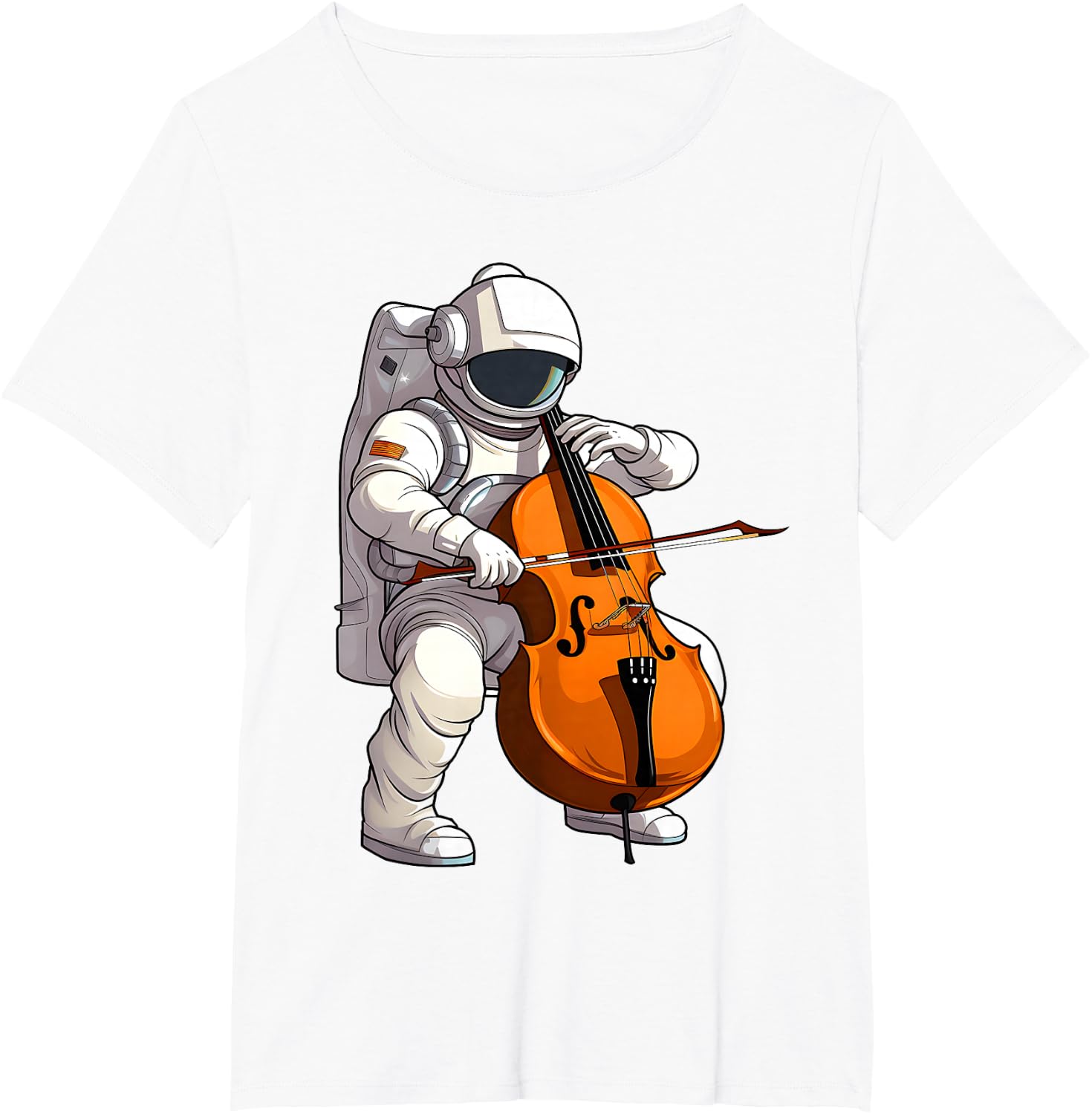 Cool Cello Art Cellist Music Cello Player Astronaut Design T-Shirt