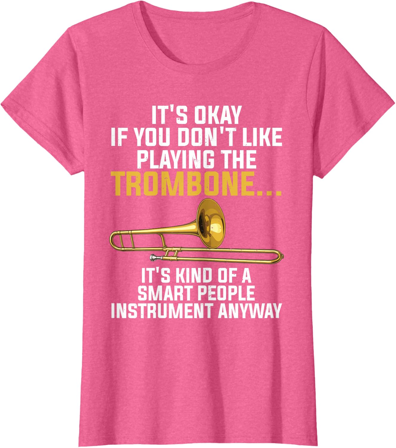 Funny Trombone Art for Men Women Kids Jazz Trombone Player T-Shirt