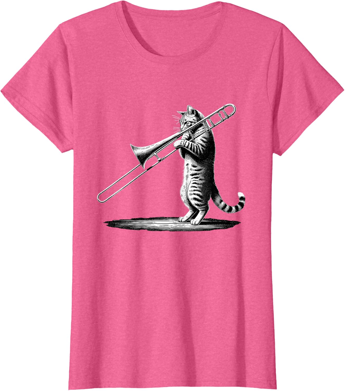 Cat Playing Trombone Player Trombonist Instrument T-Shirt