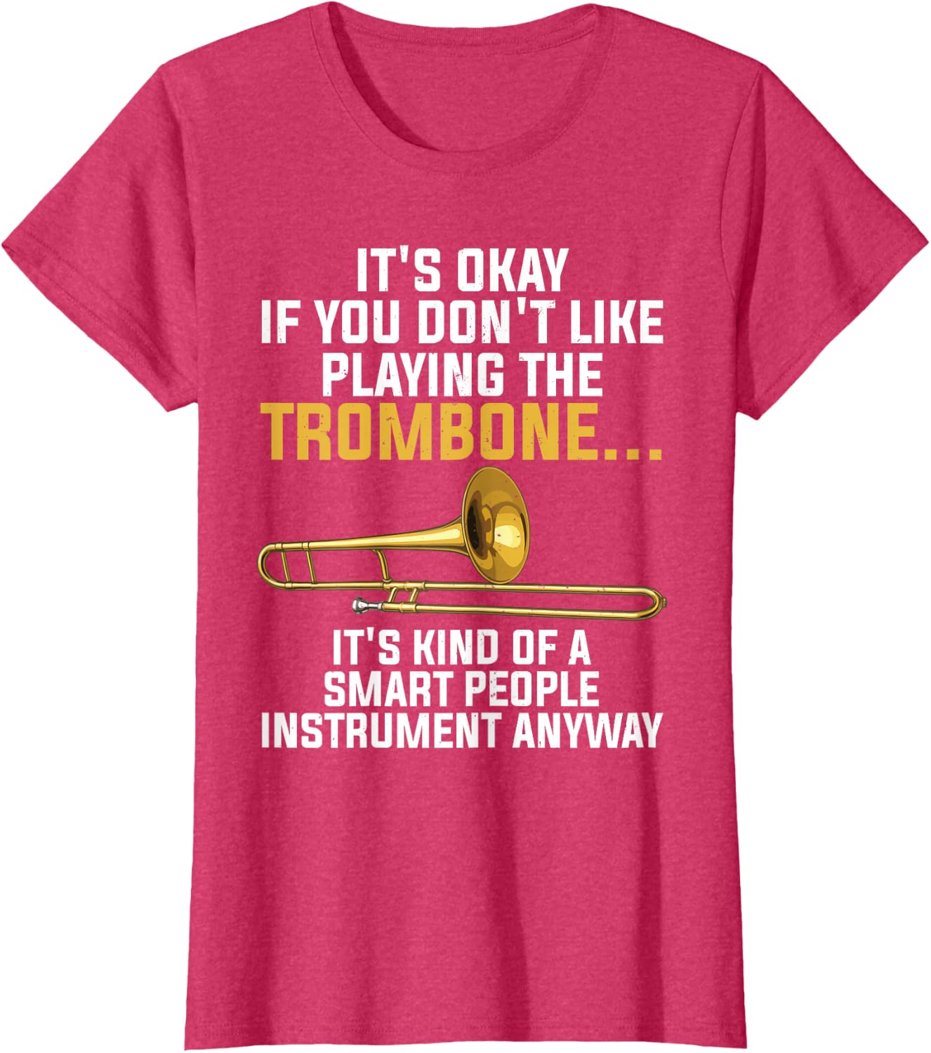 Funny Trombone Art for Men Women Kids Jazz Trombone Player T-Shirt